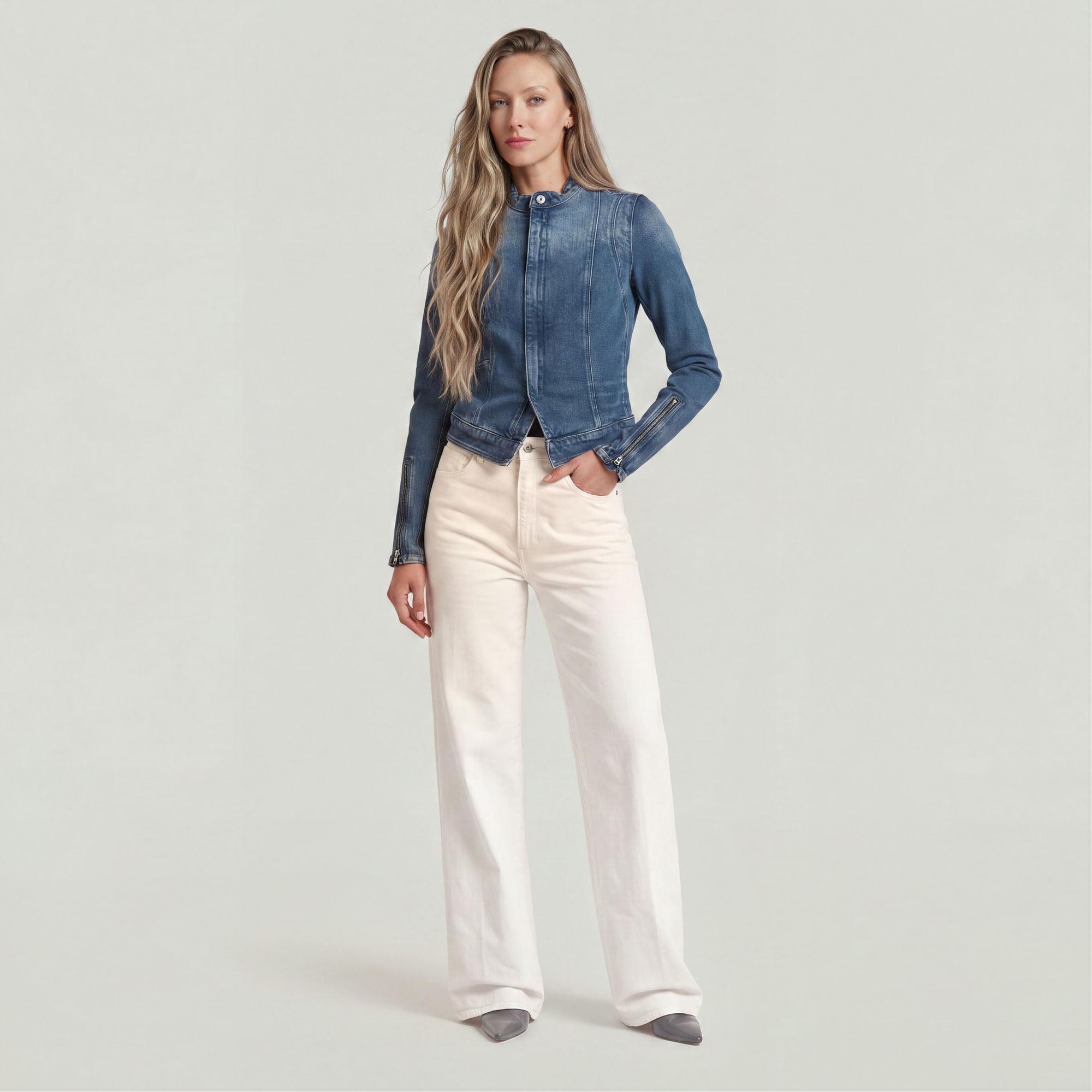 G-STAR Jeansjacke »Lynn Zip Grip Slim Jacke«
