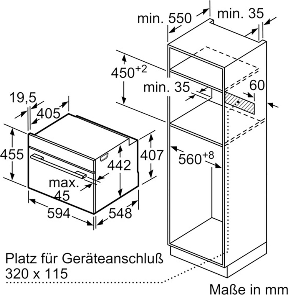 SIEMENS Dampfbackofen iQ700 »CS736G1B1«, mit Teleskopauszug nachrüstbar