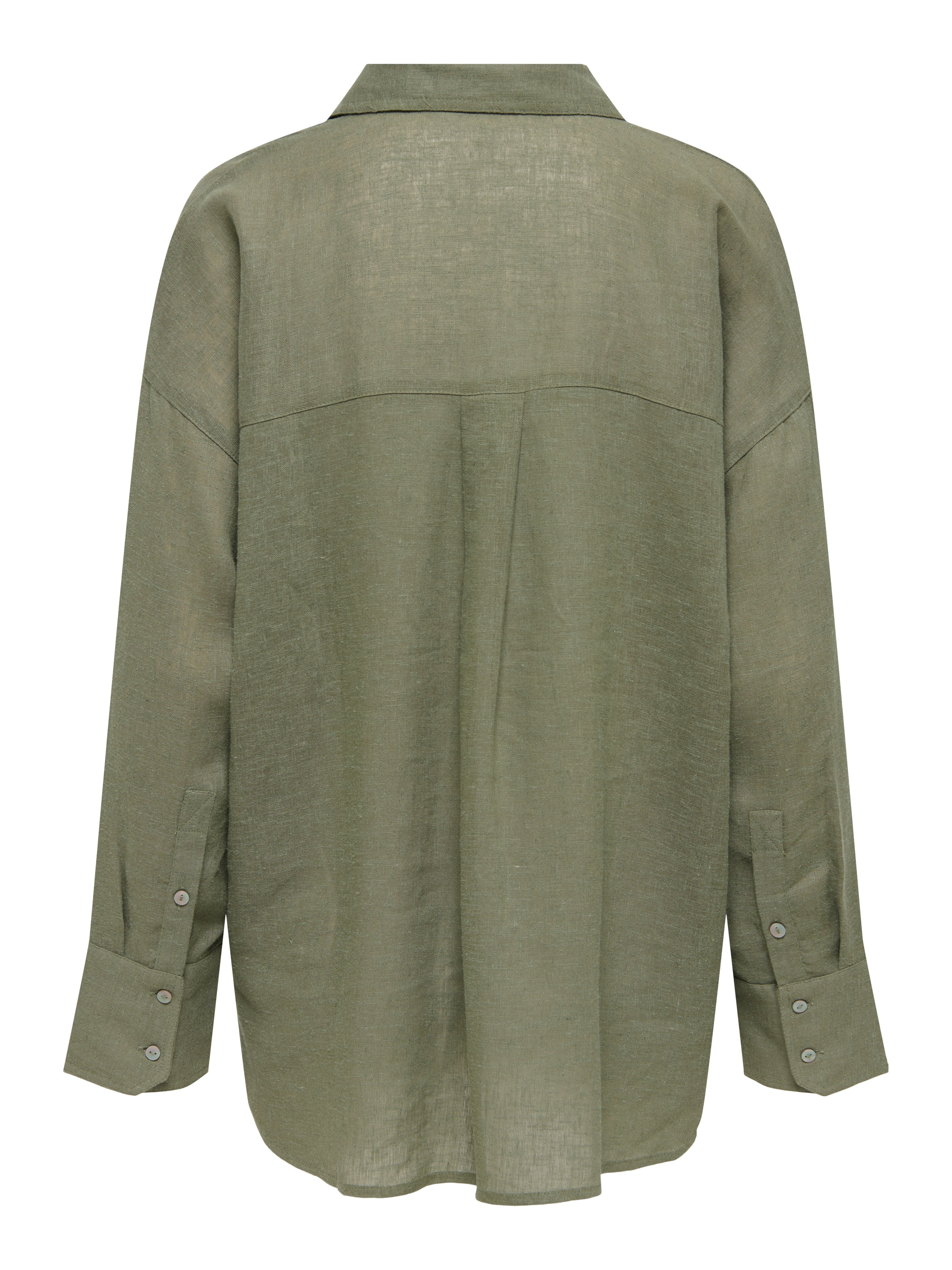 ONLY Hemdbluse "ONLBRUXELLES V- LS LIN BL SHIRT PNT NOOS" mit Leinen günstig online kaufen