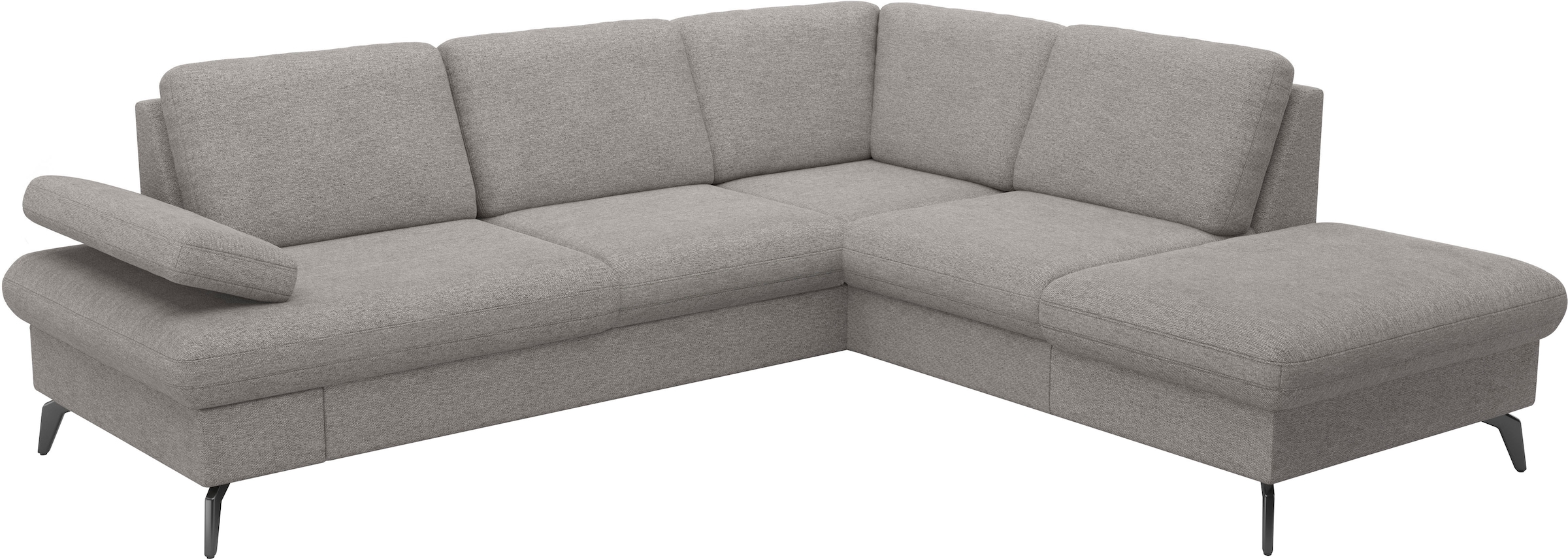 sit&more Ecksofa »Morris Jubi L-Form«, inkl. Armteilfunktion und 1 Zierkissen, wahlweise mit Bettfunktion
