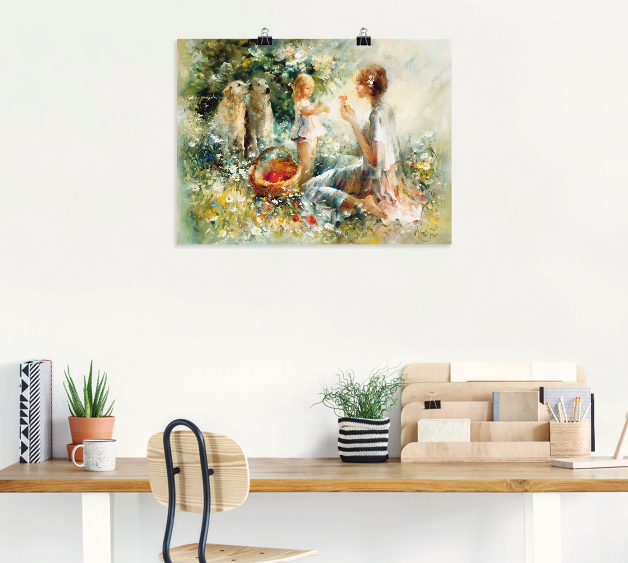 Artland Wandbild »Picknick«, Gruppen & Familien, (1 St.), als Leinwandbild, Poster, Wandaufkleber in verschied. Größen