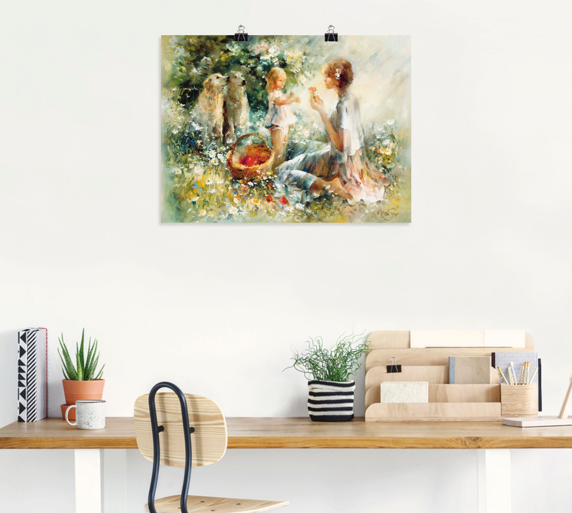 Artland Wandbild "Picknick", Gruppen & Familien, (1 St.), als Leinwandbild, günstig online kaufen