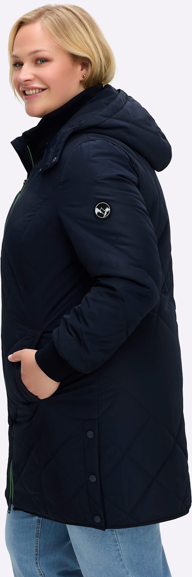 Sheego Steppjacke, mit Kapuze
