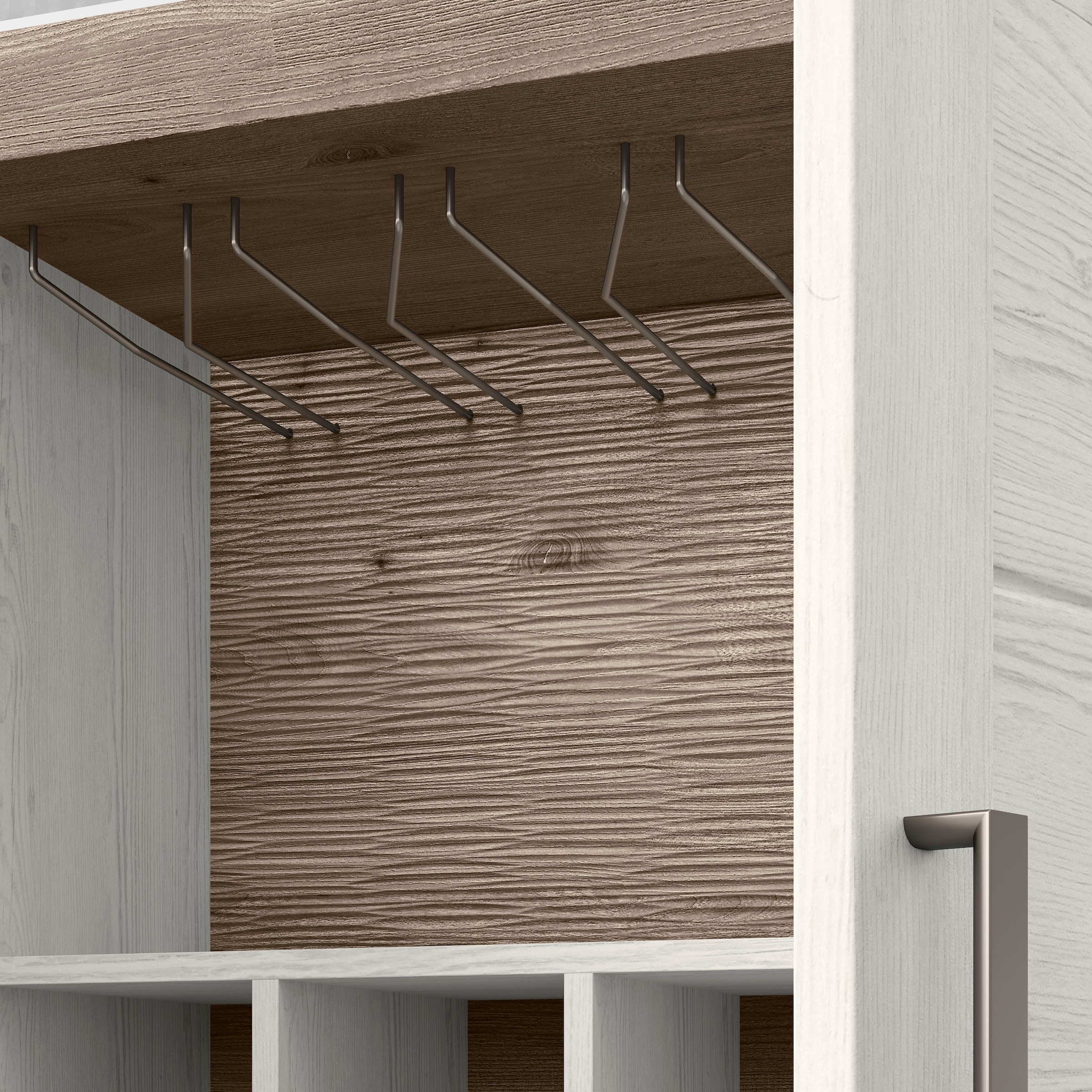 set one by Musterring Highboard »York«, Typ 19, mit 3 Schubkästen und Flaschenregal, Landhausstil, B 129cm