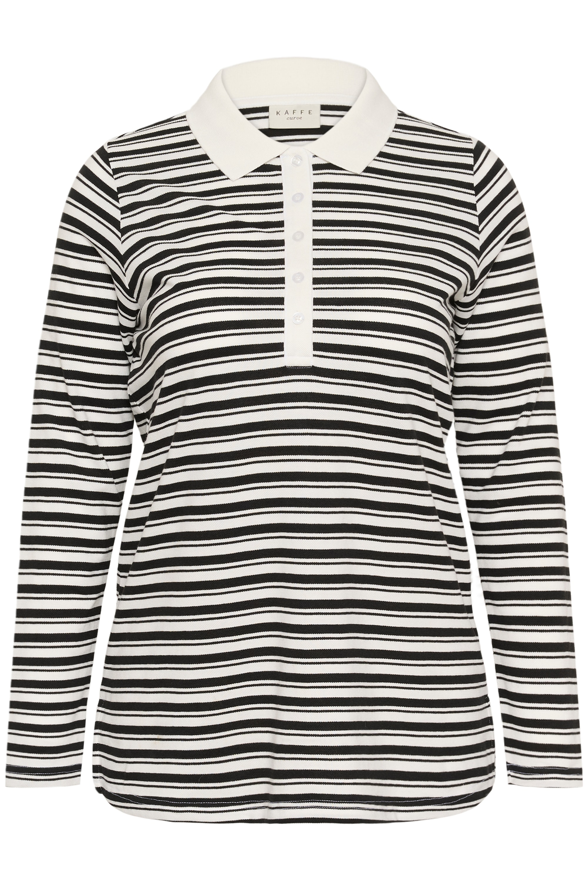 KAFFE Curve Blusentop "Damen Poloshirt KCmiana"