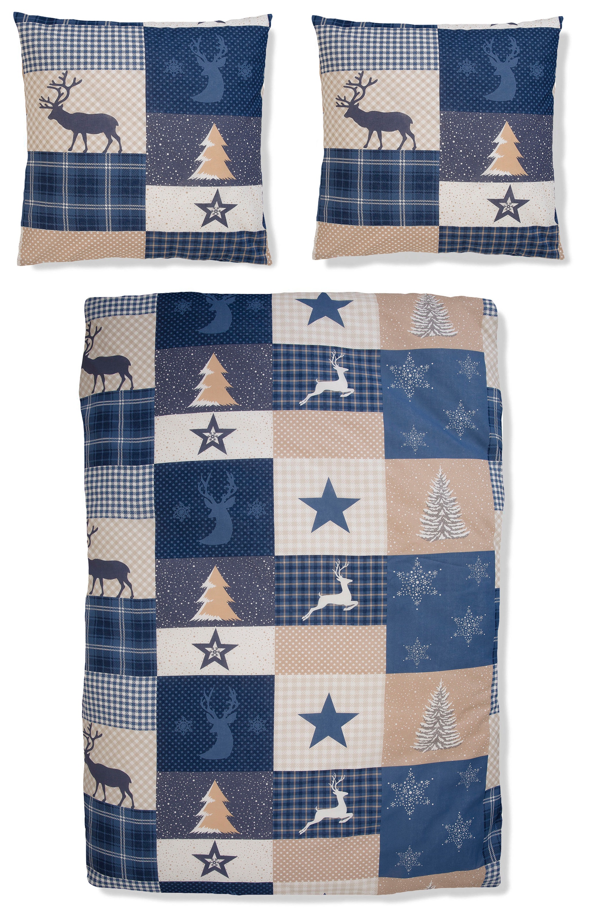 Home affaire Bettwäsche "Nicholas" Weihnachtsbettwäsche, Winter günstig online kaufen