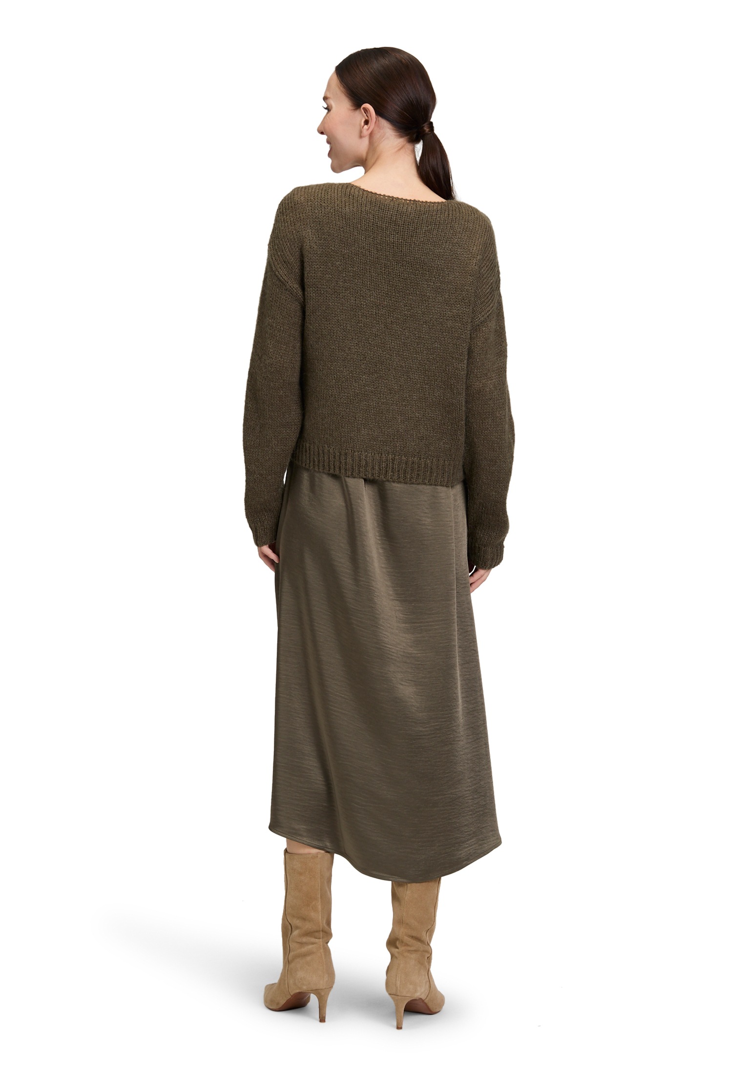 Vera Mont Druckkleid »Vera Mont Damen Casual-Kleid zweiteilig«, Materialmix