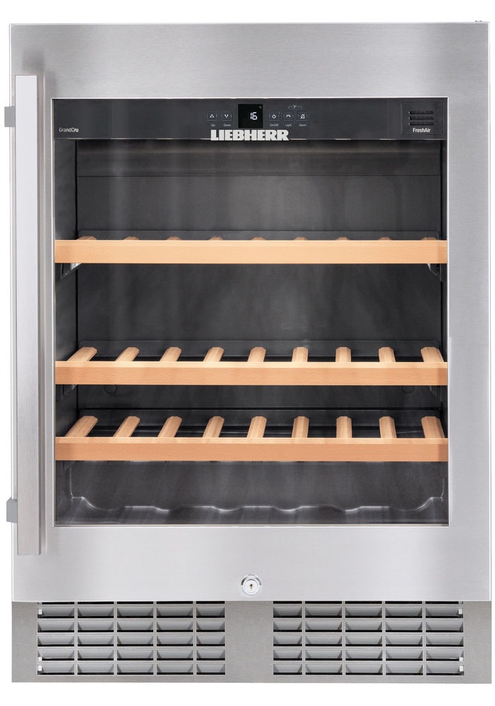 Liebherr Unterbauweintemperierschrank »UWKes 1752 GrandCru«, für 46 St. Standardflaschen á 075l, FreshAir-Aktivkohlefilter, LED-Beleuchtung