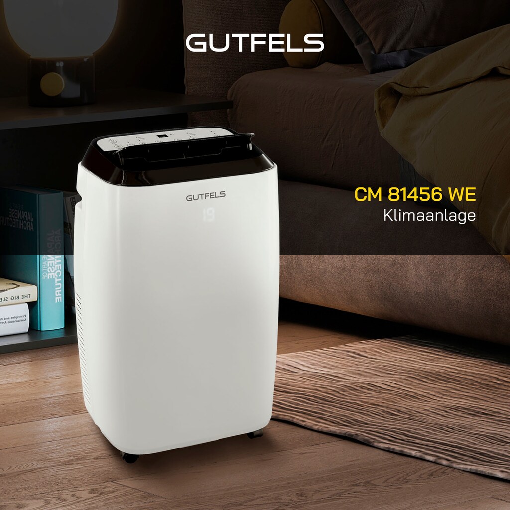 Gutfels 3-in-1-Klimagerät »CM 81456 we«, Luftkühlung - Entfeuchtung - Ventilation, geeignet für 45 m² Räume