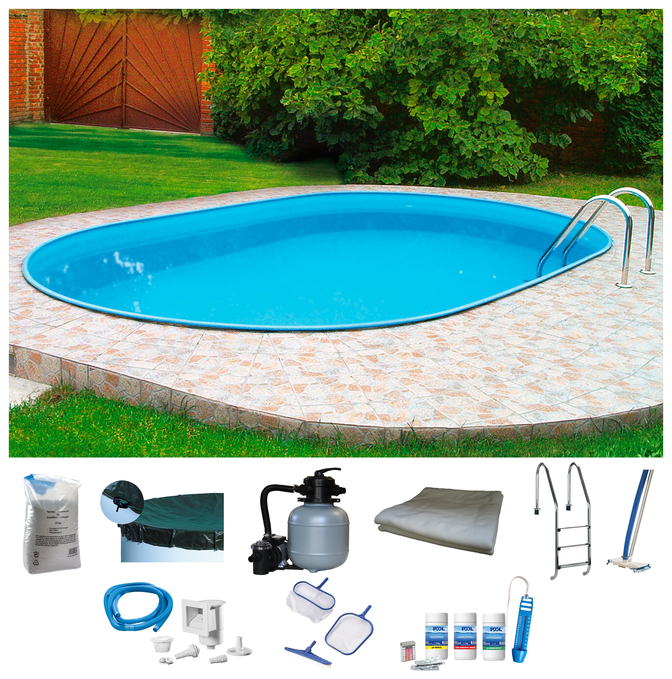 my POOL BWT Ovalpool "PREMIUM" Höhe 135 cm, in verschiedenen Größen günstig online kaufen
