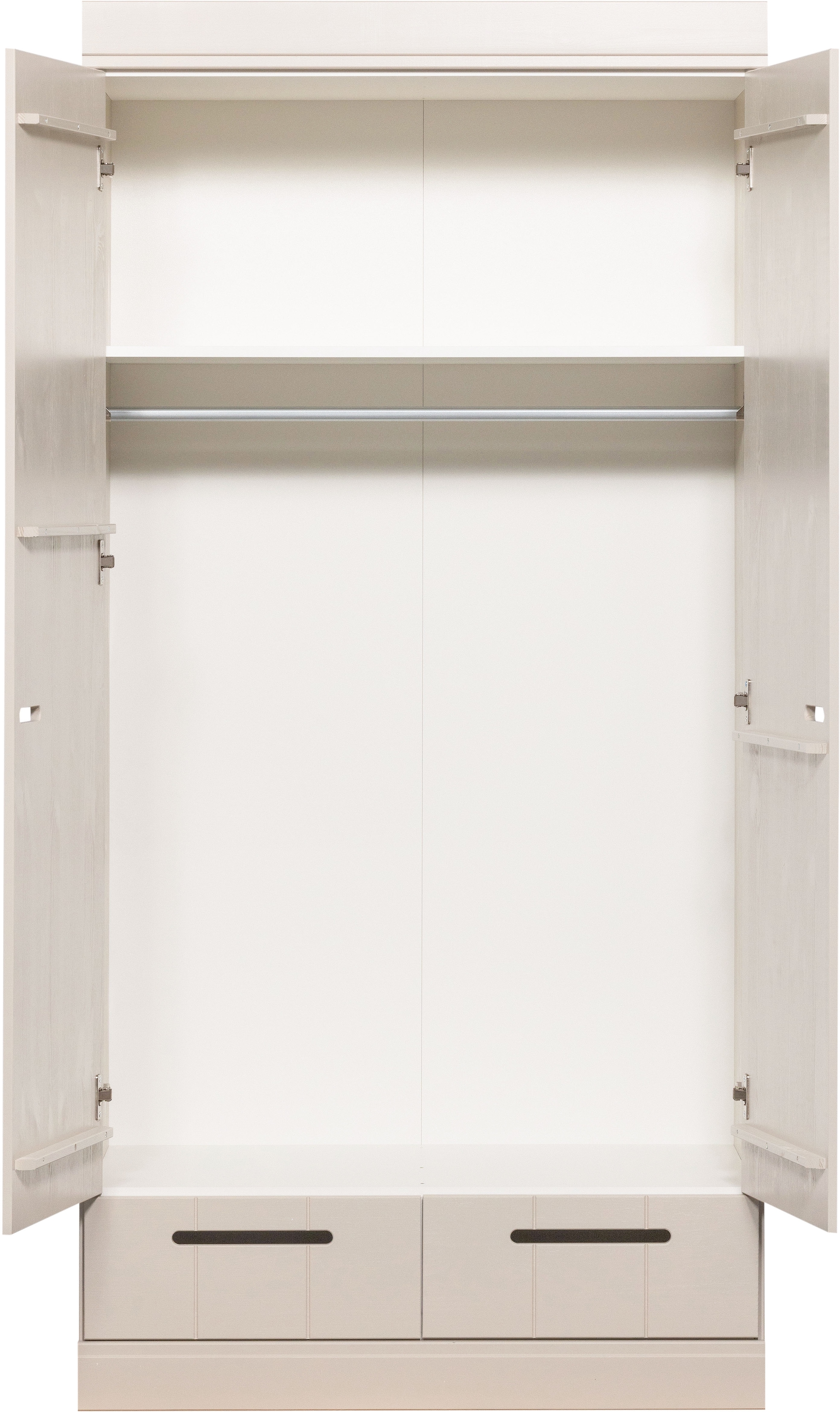 WOOOD Kleiderschrank »WOOOD CONNECT« 2-türiger Kleiderschrank Connect aus FSC-Kiefer, modular & praktisch