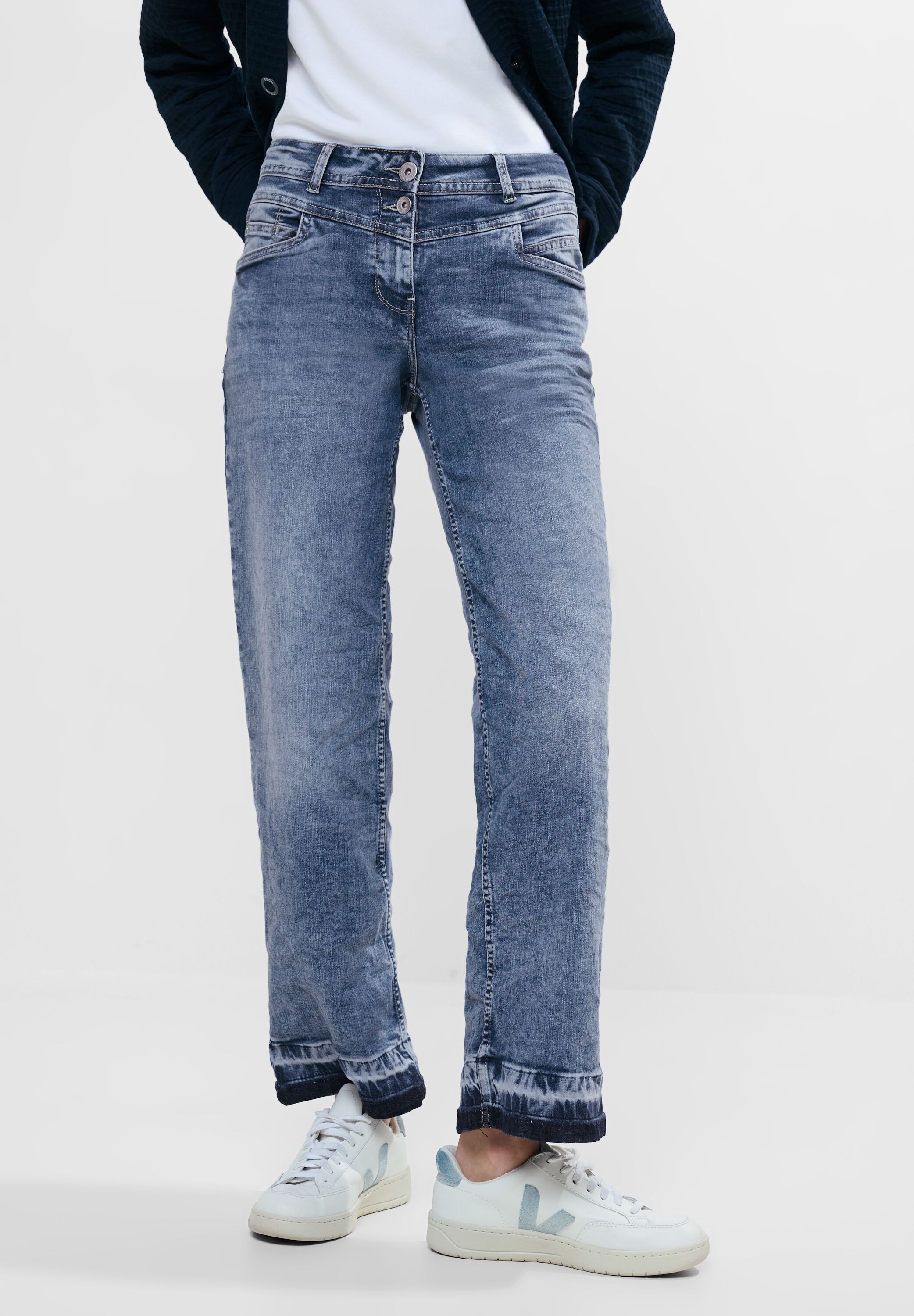Cecil Loose-fit-Jeans "Neele Fresh Blue", im Culotte-Stil und mit Elasthan