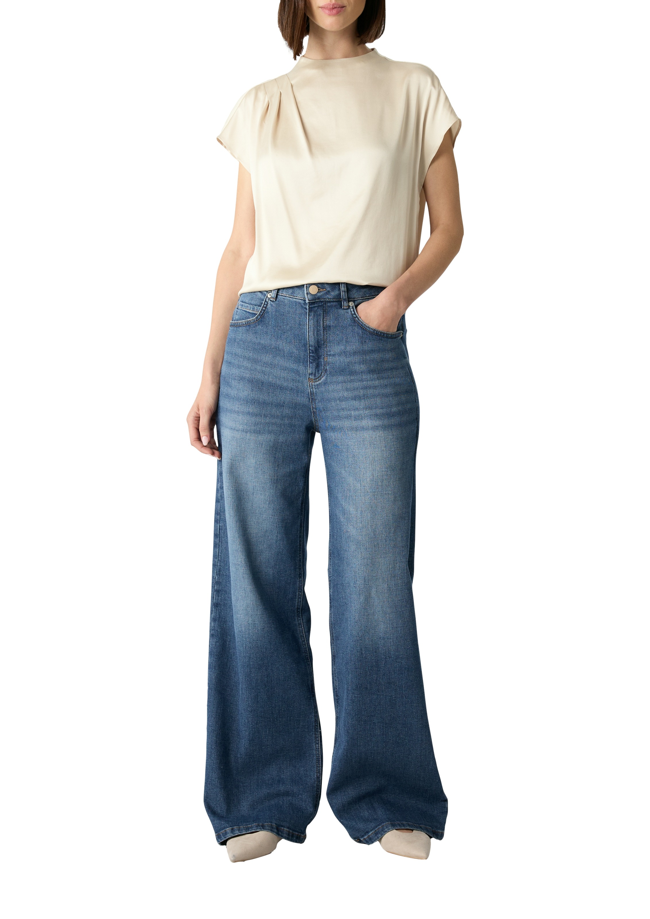 Comma Shirtbluse mit Falten-Detail günstig online kaufen