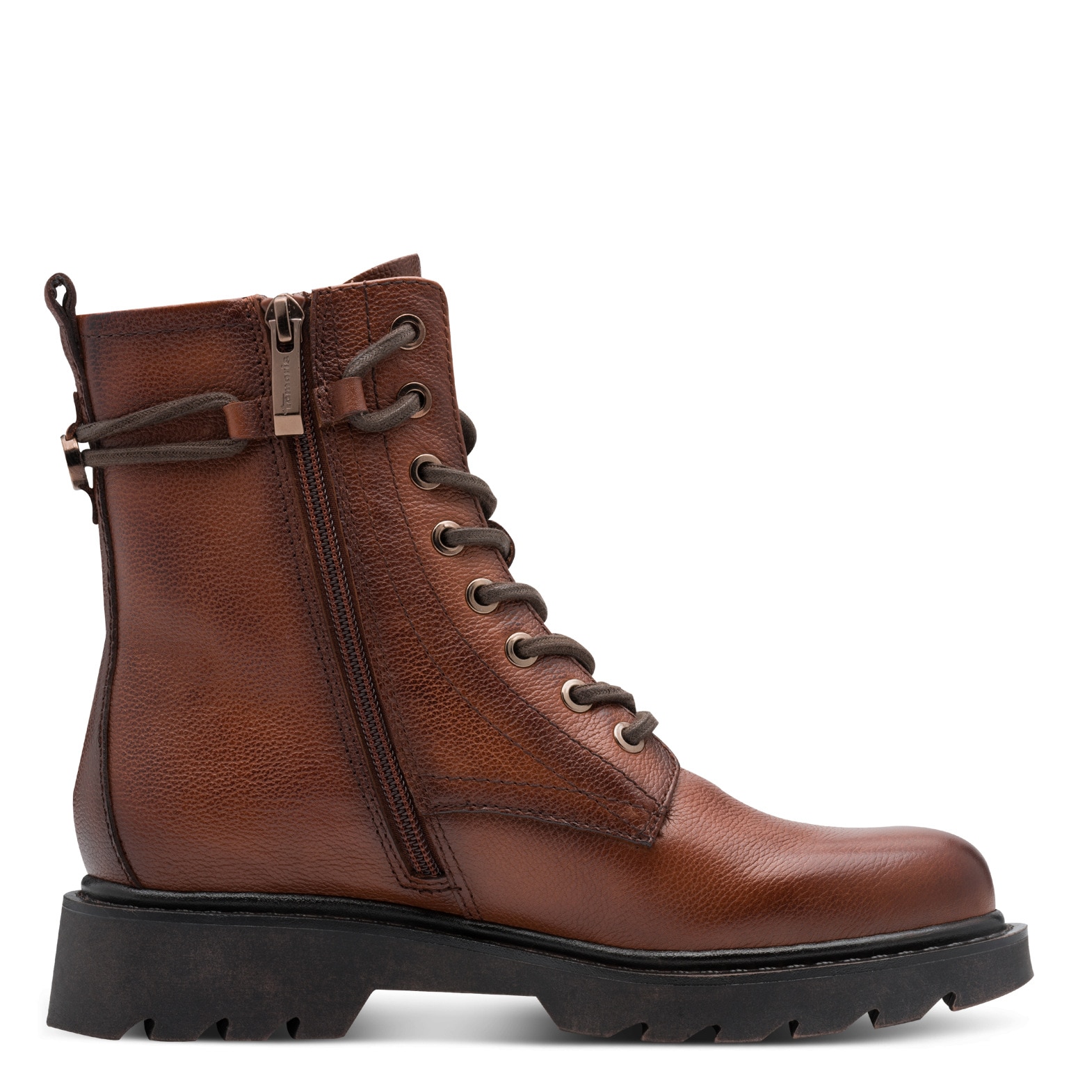 Tamaris Schnürstiefelette, Blockabsatz, Schnürboots mit schaftumwickelnenden Schnürsenkeln