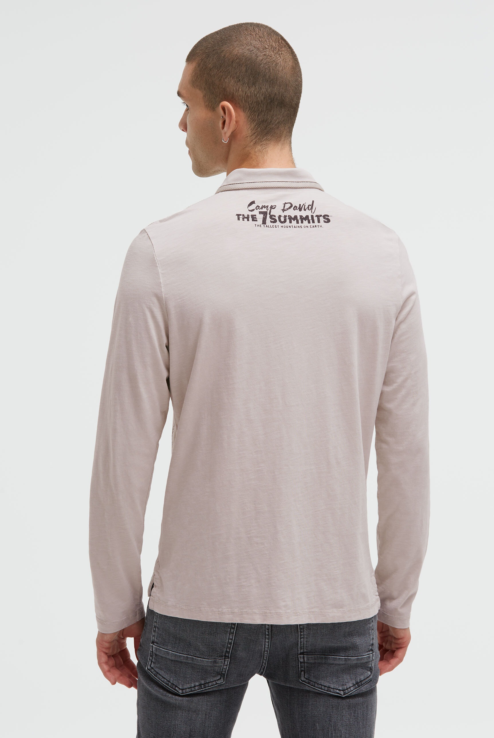 CAMP DAVID Poloshirt mit Seitenschlitze