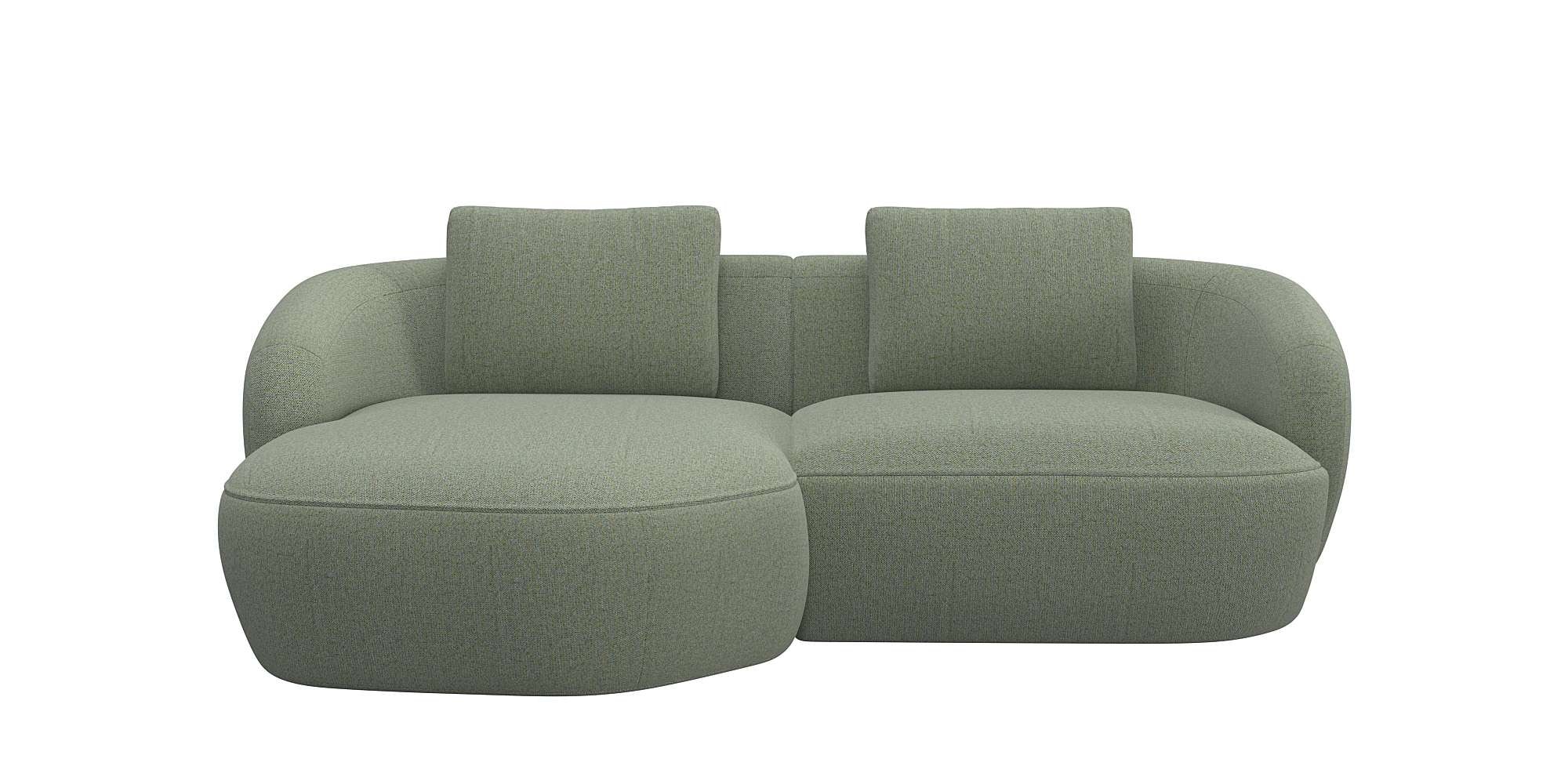 Wohnlandschaft »Torino, rund, L-Form, Sofa-Ecke mit Recamiere, Longchair-Sofa«,...