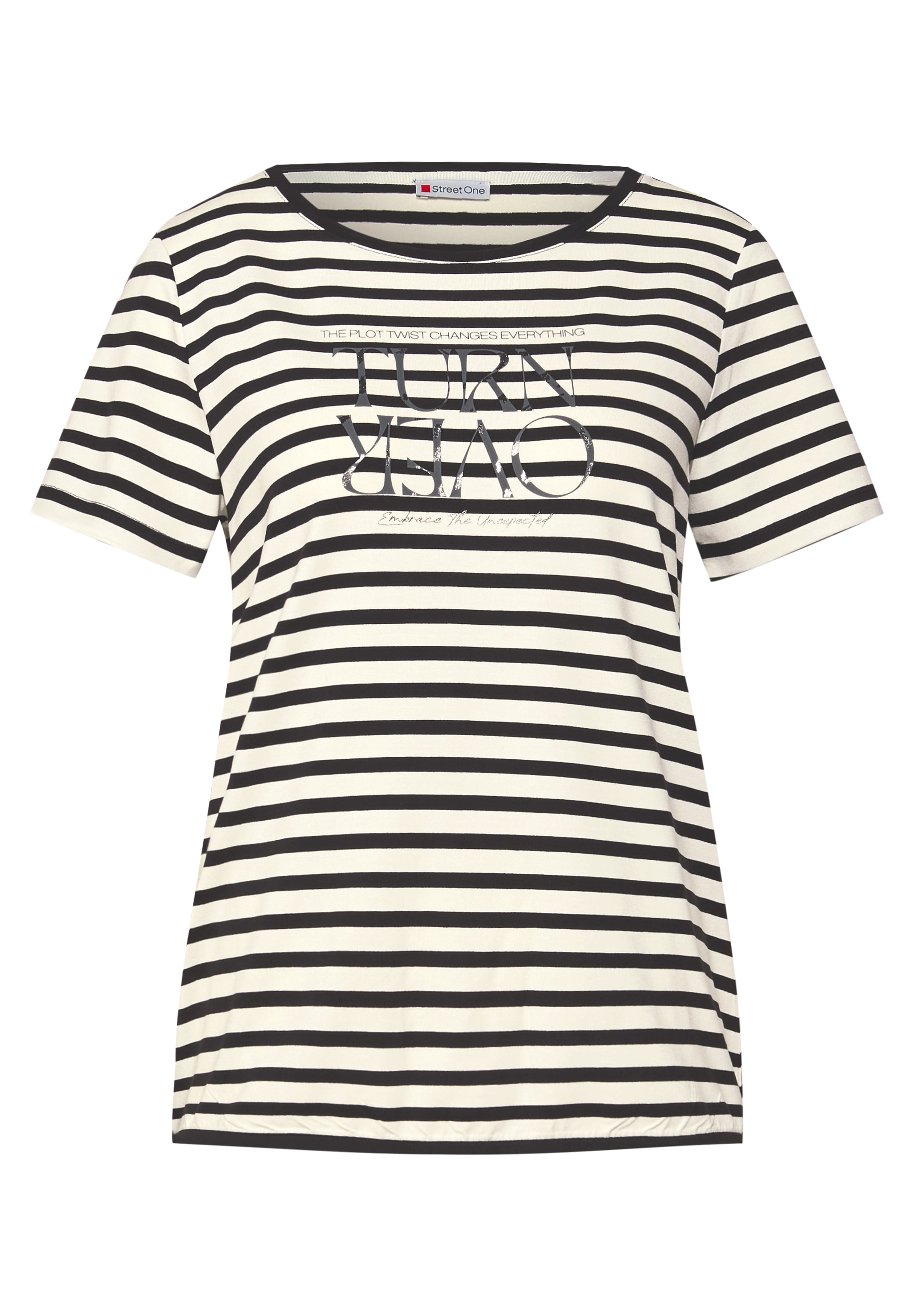 STREET ONE T-Shirt, mit Elastikbund