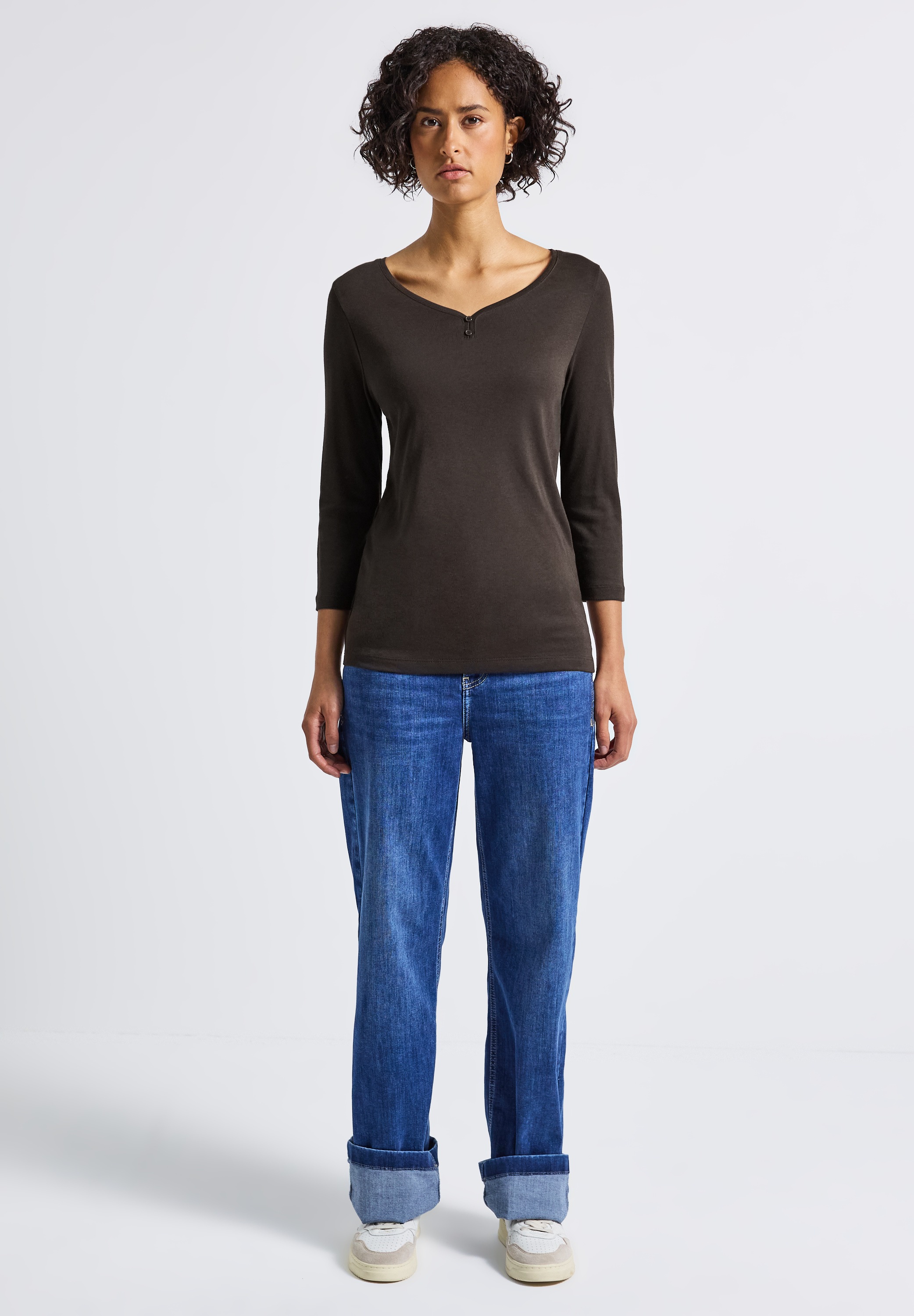 Thumbnail - STREET ONE 3/4-Arm-Shirt im soften Baumwoll-Mix