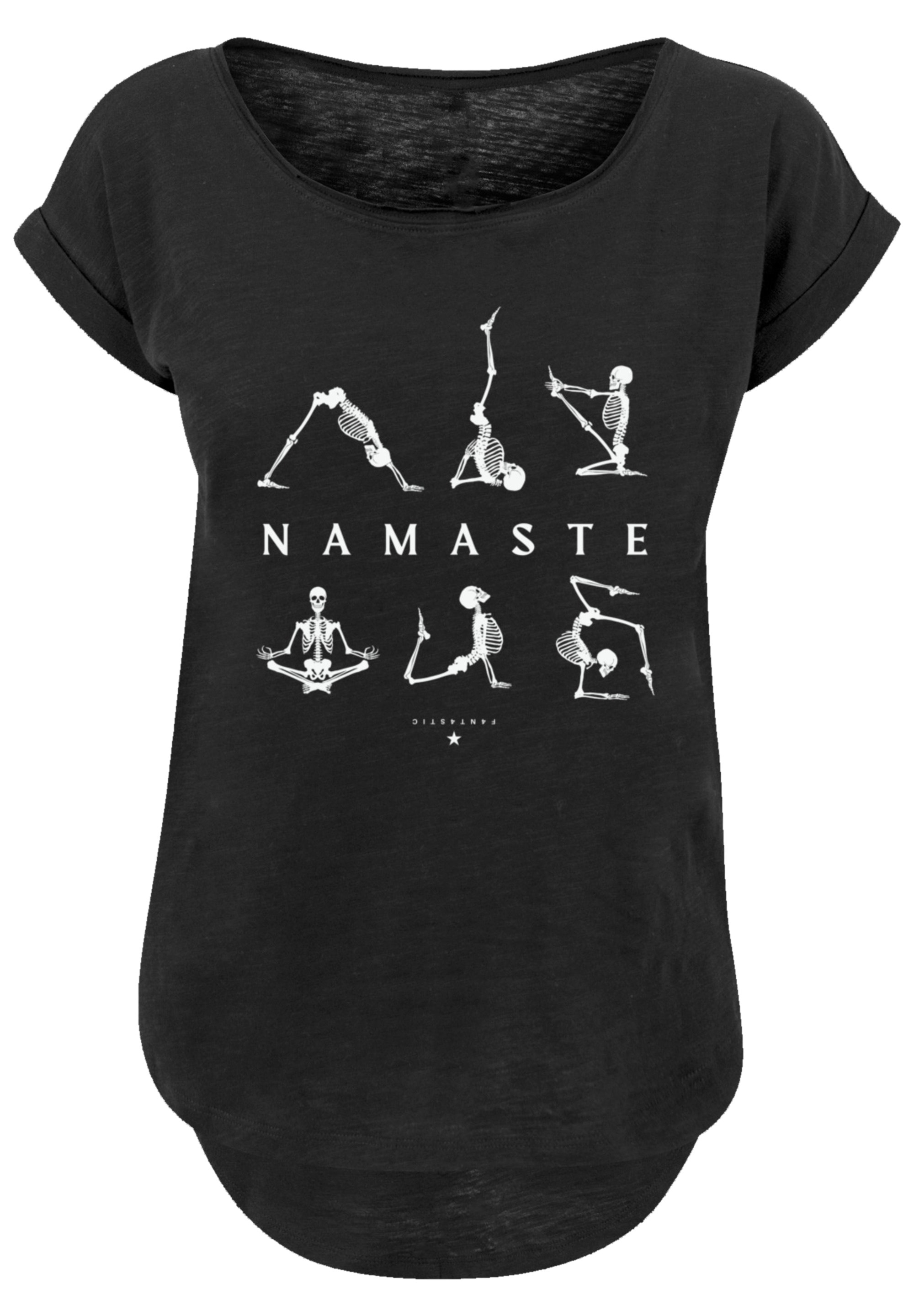 F4NT4STIC T-Shirt "Namaste Yoga Skelett Halloween", Print günstig online kaufen