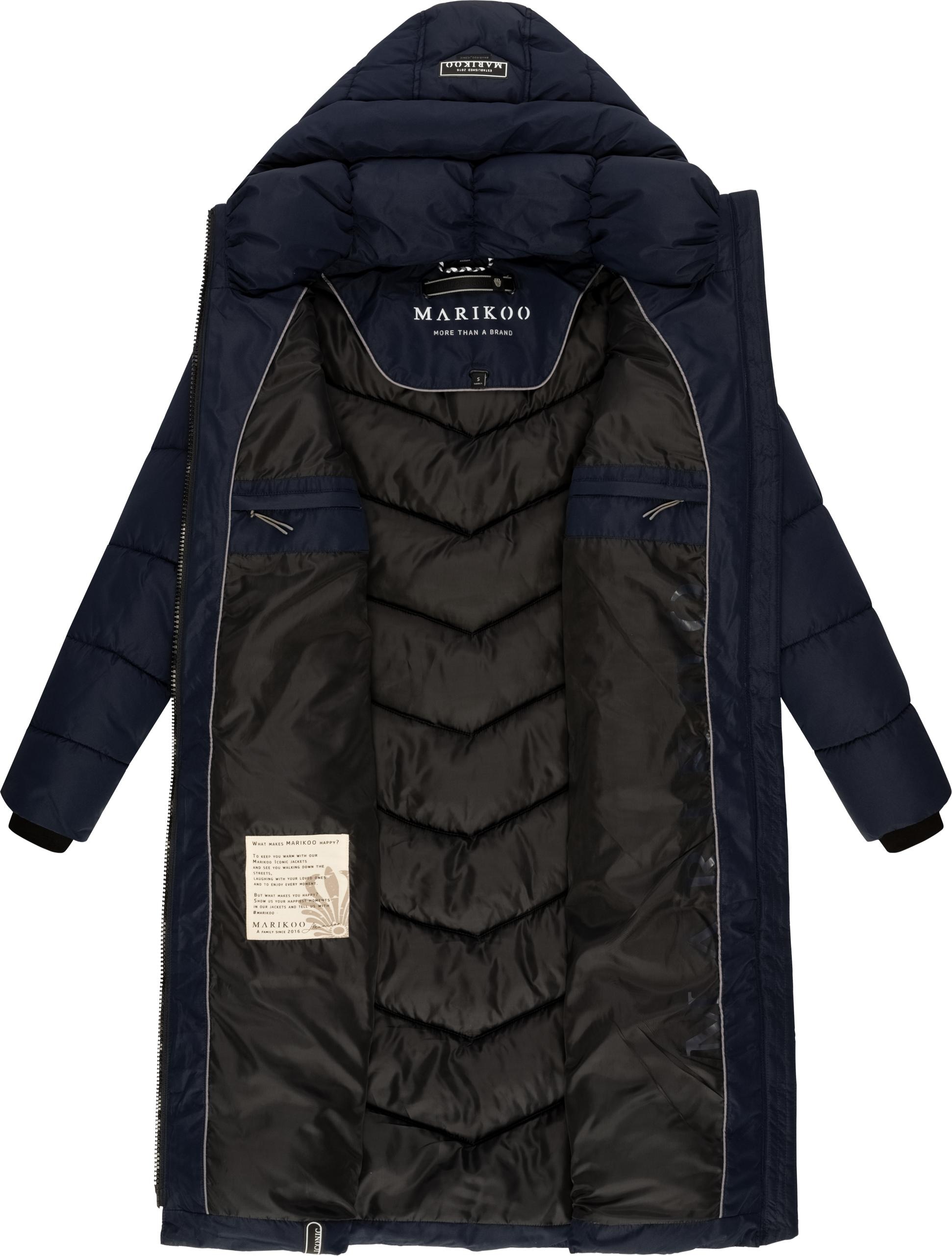 Marikoo Steppmantel »Sahnekatzii XIV-1« Wintermantel mit kuschlig warm wattiertem Kragen