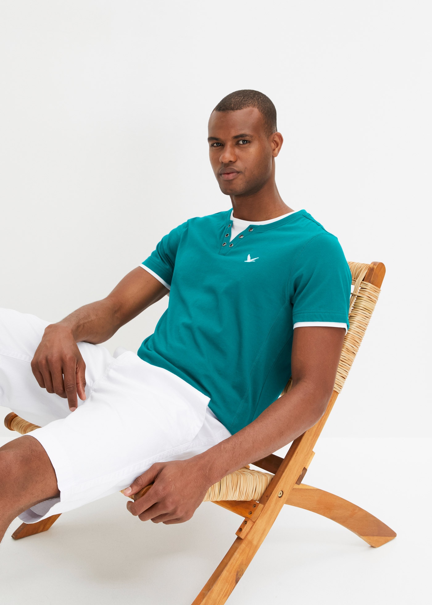 bonprix 2-in-1-Shirt »2 in 1 Shirt, Kurzarm (2er Pack)« Packung, 2, 2 Stk. 2 in 1 Shirt, Kurzarm (2er Pack)