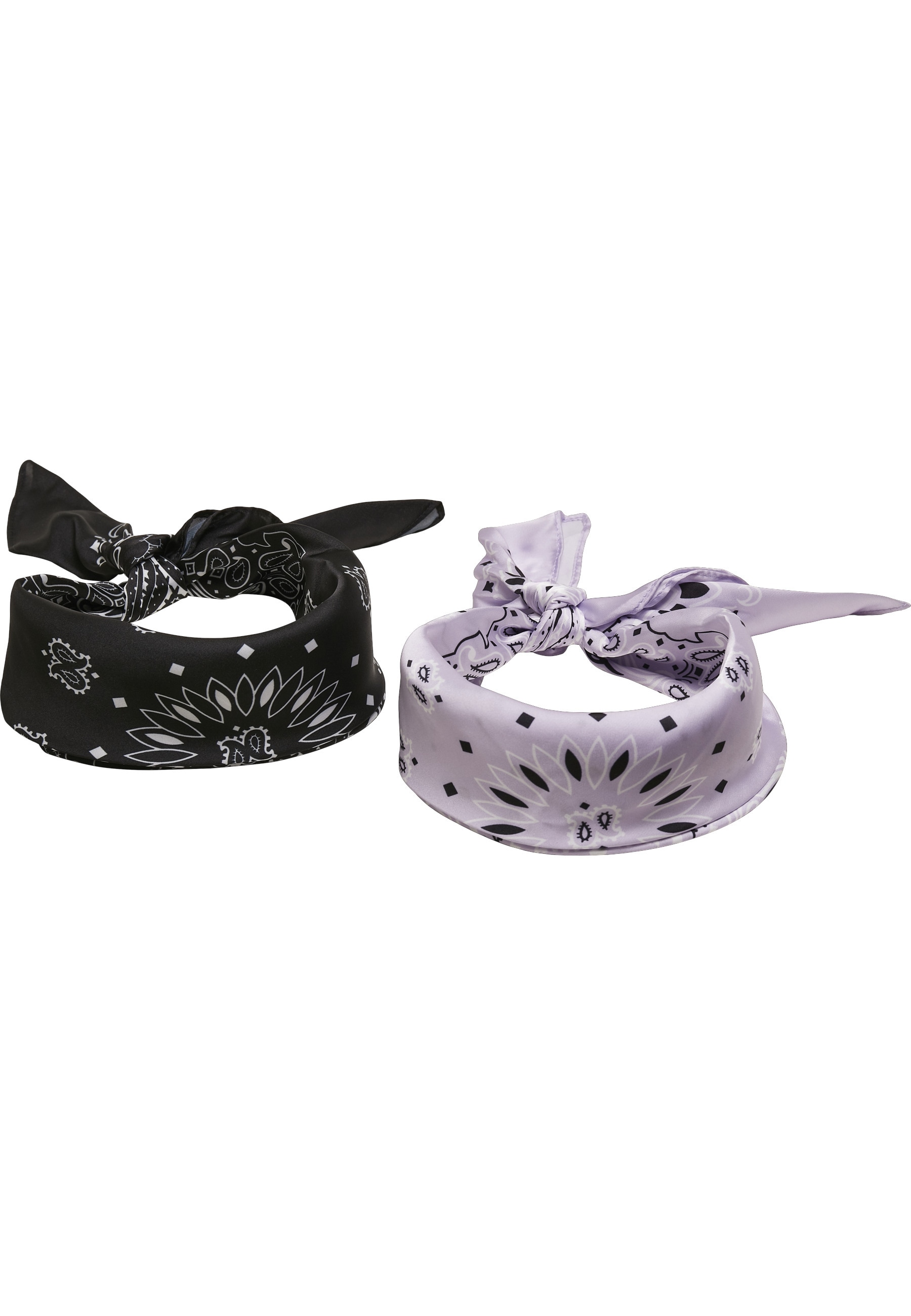URBAN CLASSICS Loop »Urban Classics Unisex Satin Bandana 2-Pack« 1 Stk.