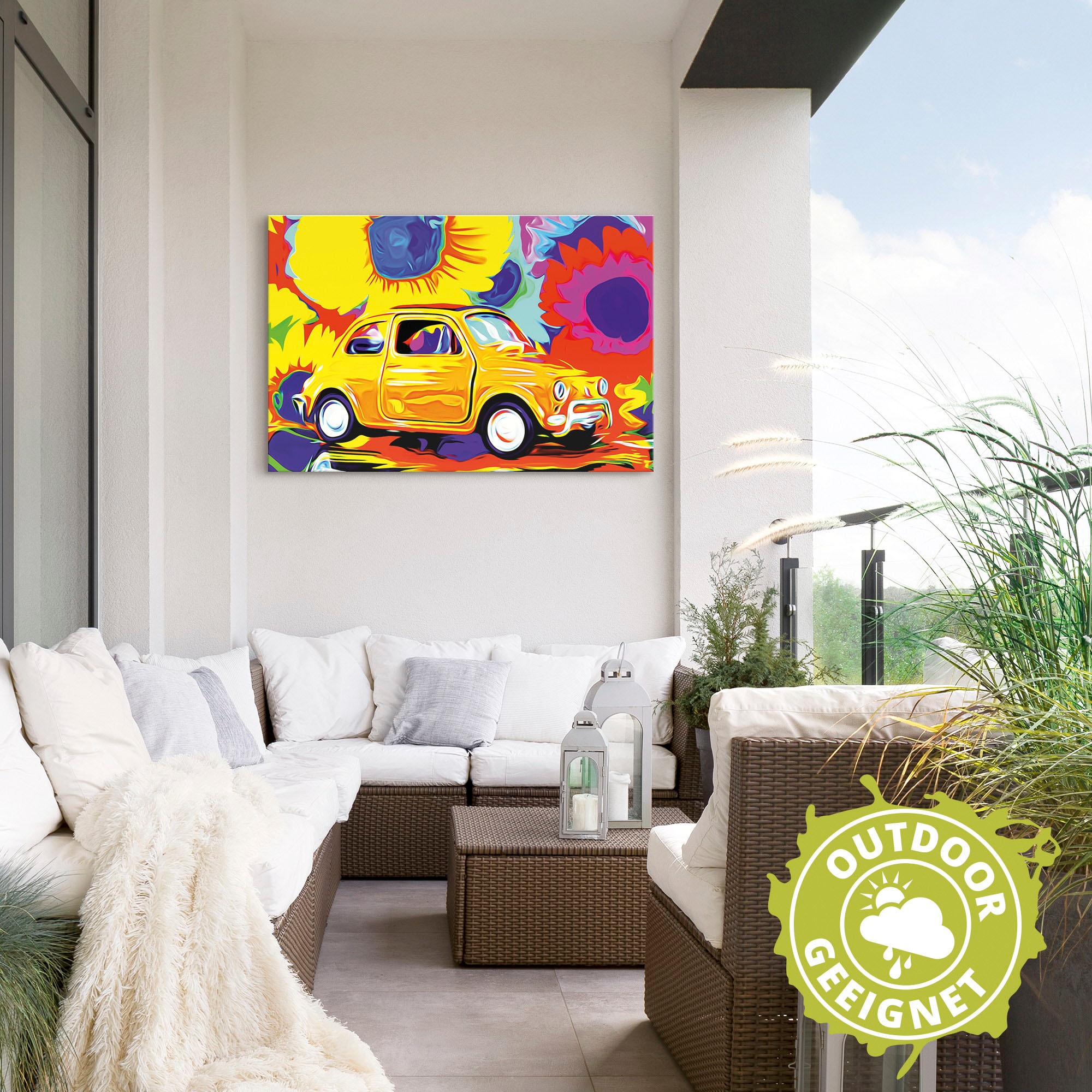 Artland Wandbild »Fiat 500«, Auto, (1 St.), als Alubild, Leinwandbild,  Wandaufkleber oder Poster in versch. Größen kaufen | BAUR