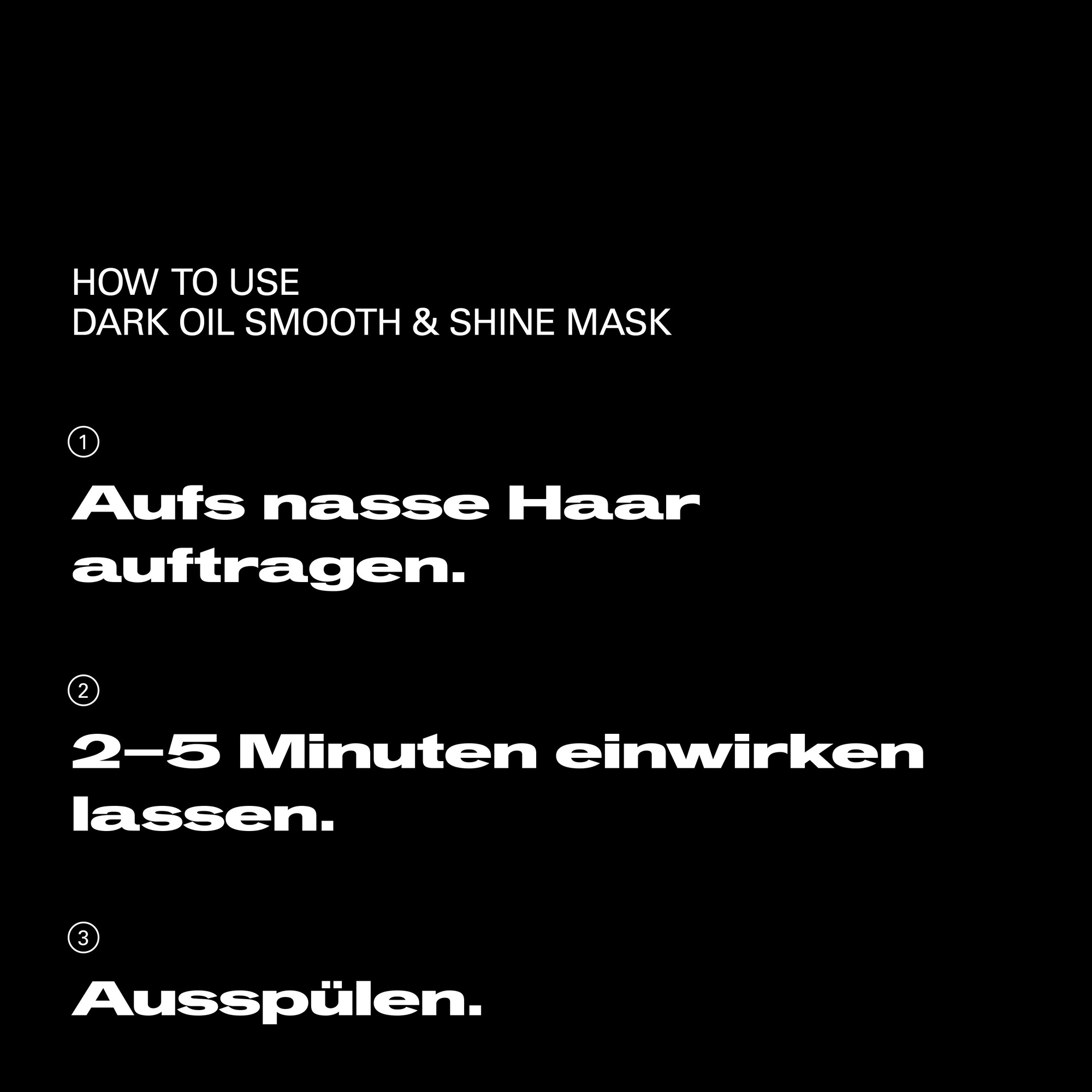 Sebastian Professional Haarmaske »Dark Oil Mask« für geschädigtes, glanzloses, trockenes und widerspenstiges Haar