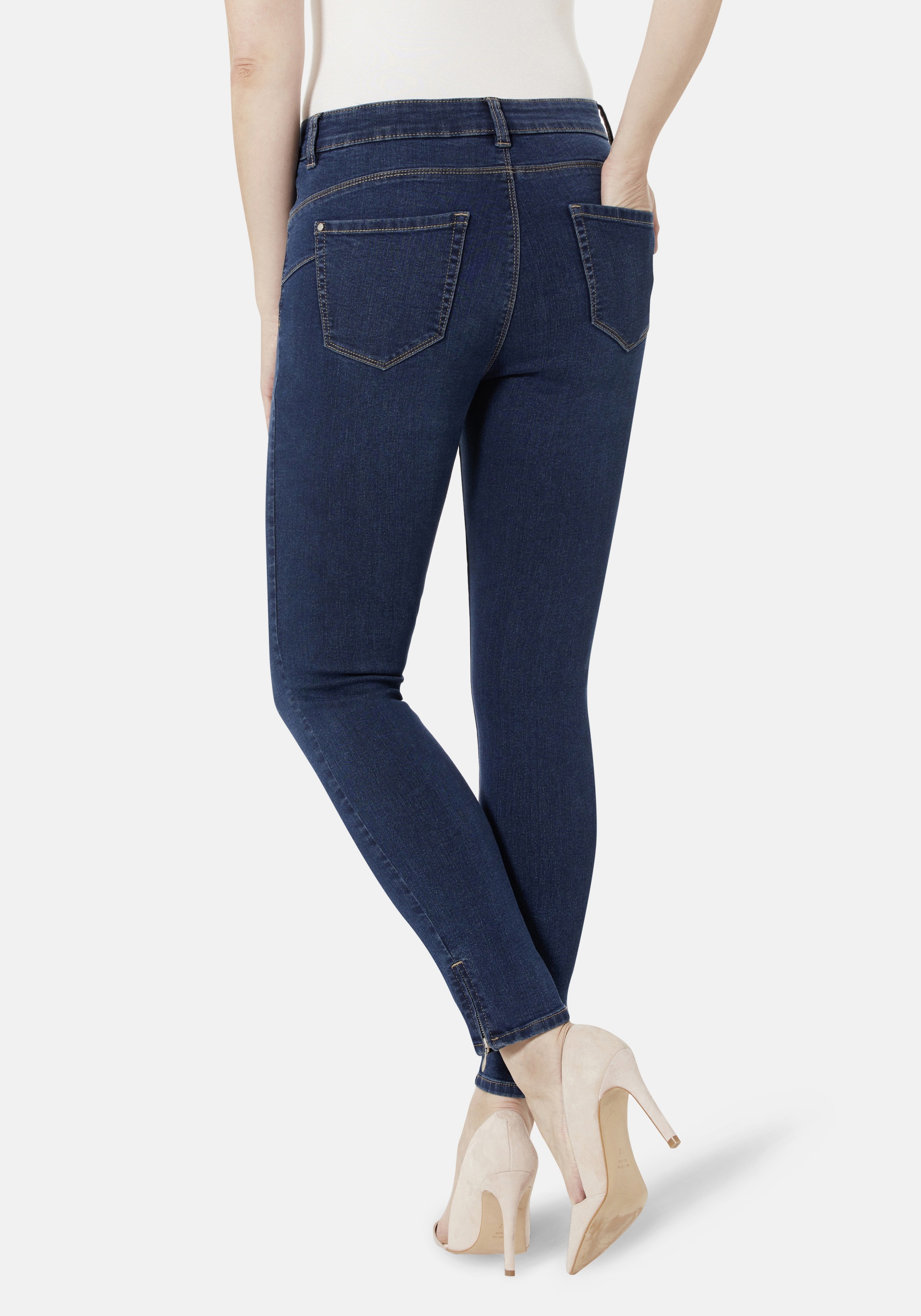 STOOKER WOMEN "Rio Denim Skinny Fit Jeans" Skinny Fit Casual Clean Wash Den günstig online kaufen
