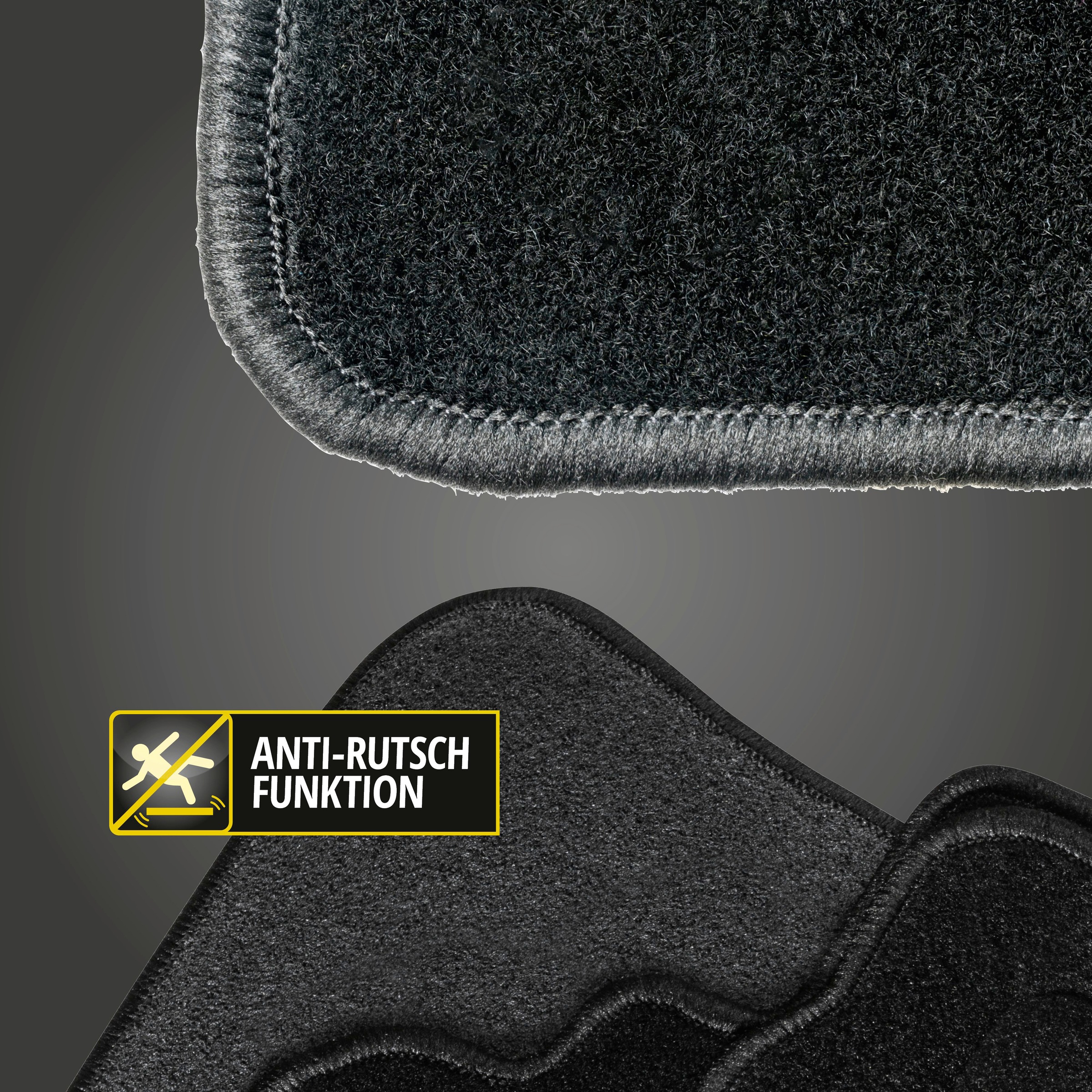 Black (X15) 09/2014-Heute E (4 | WALSER Passform-Fußmatten für BAUR Opel Corsa »Standard«, St.), Friday