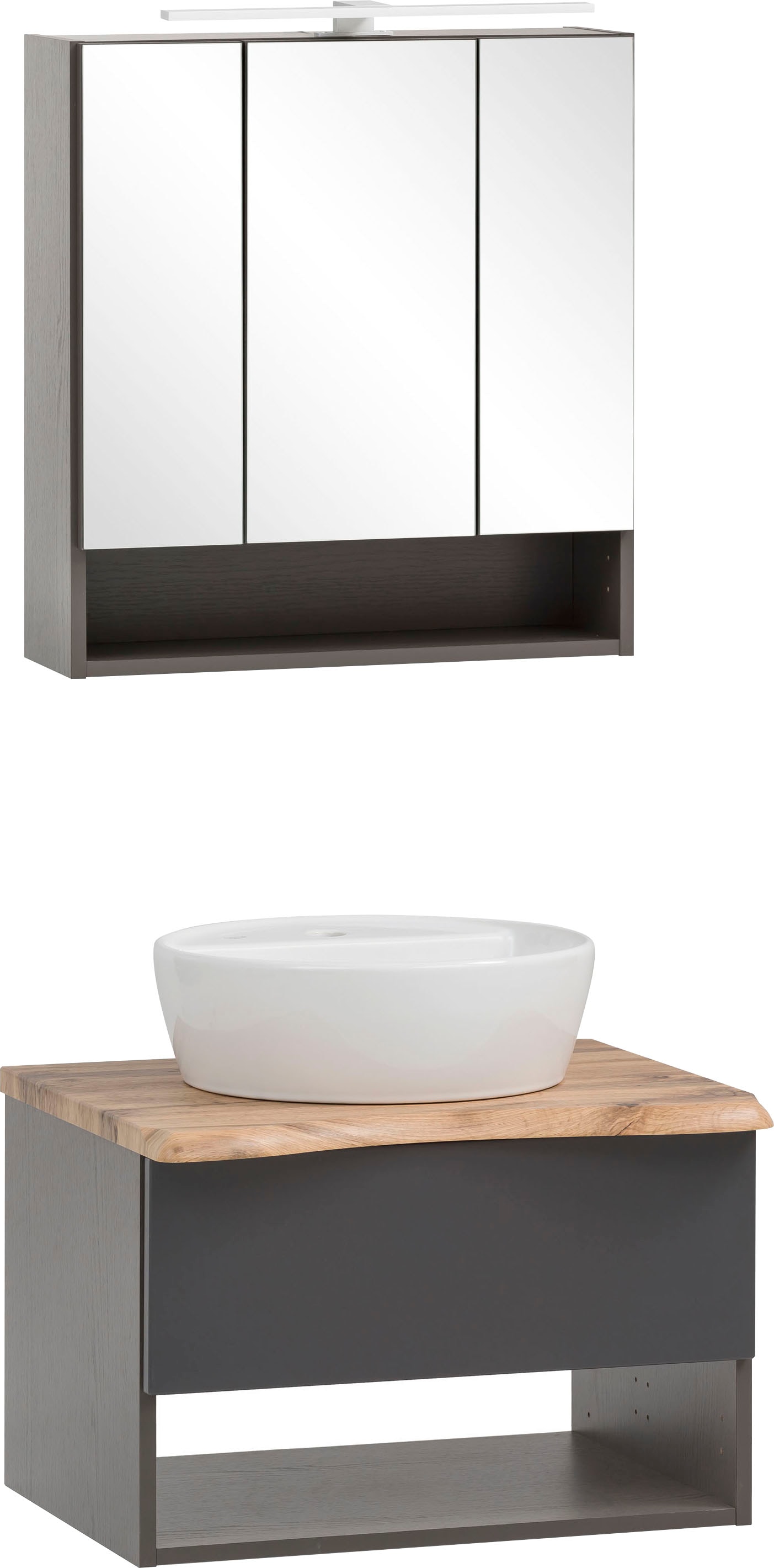 welltime Badmöbel-Set "Stubach" Spiegelschrank und Waschtisch, 2 Stk. tlg. günstig online kaufen