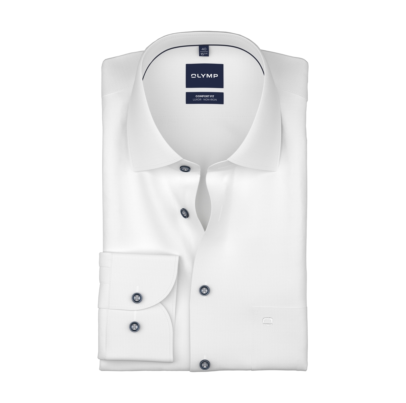 OLYMP Langarmhemd »Luxor« Businesshemd, New-Kentkragen, Comfort Fit
