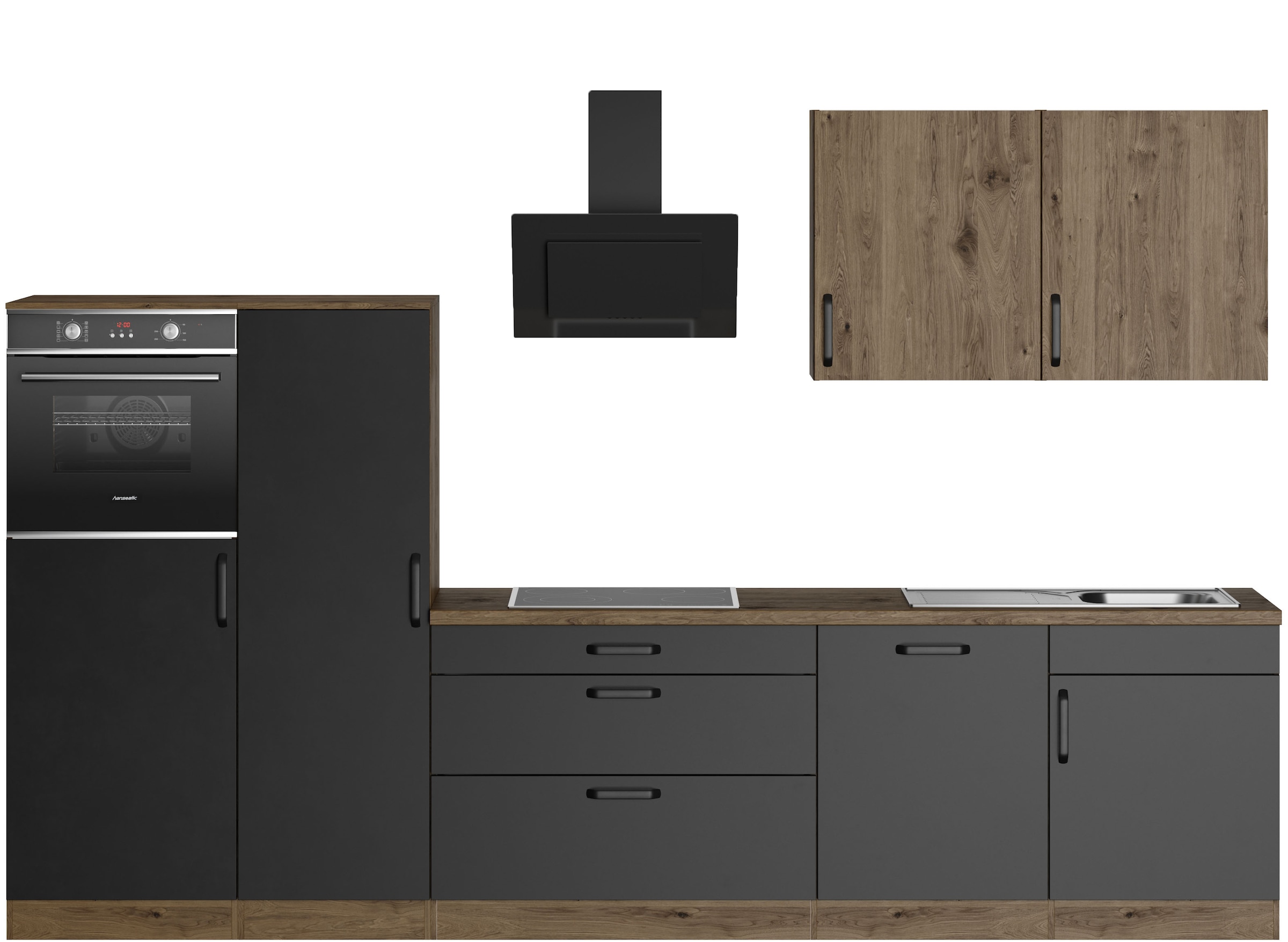 wiho Küchen Küchenzeile "Elba, TOPSELLER" wahlweise mit Hanseatic E-Geräten günstig online kaufen