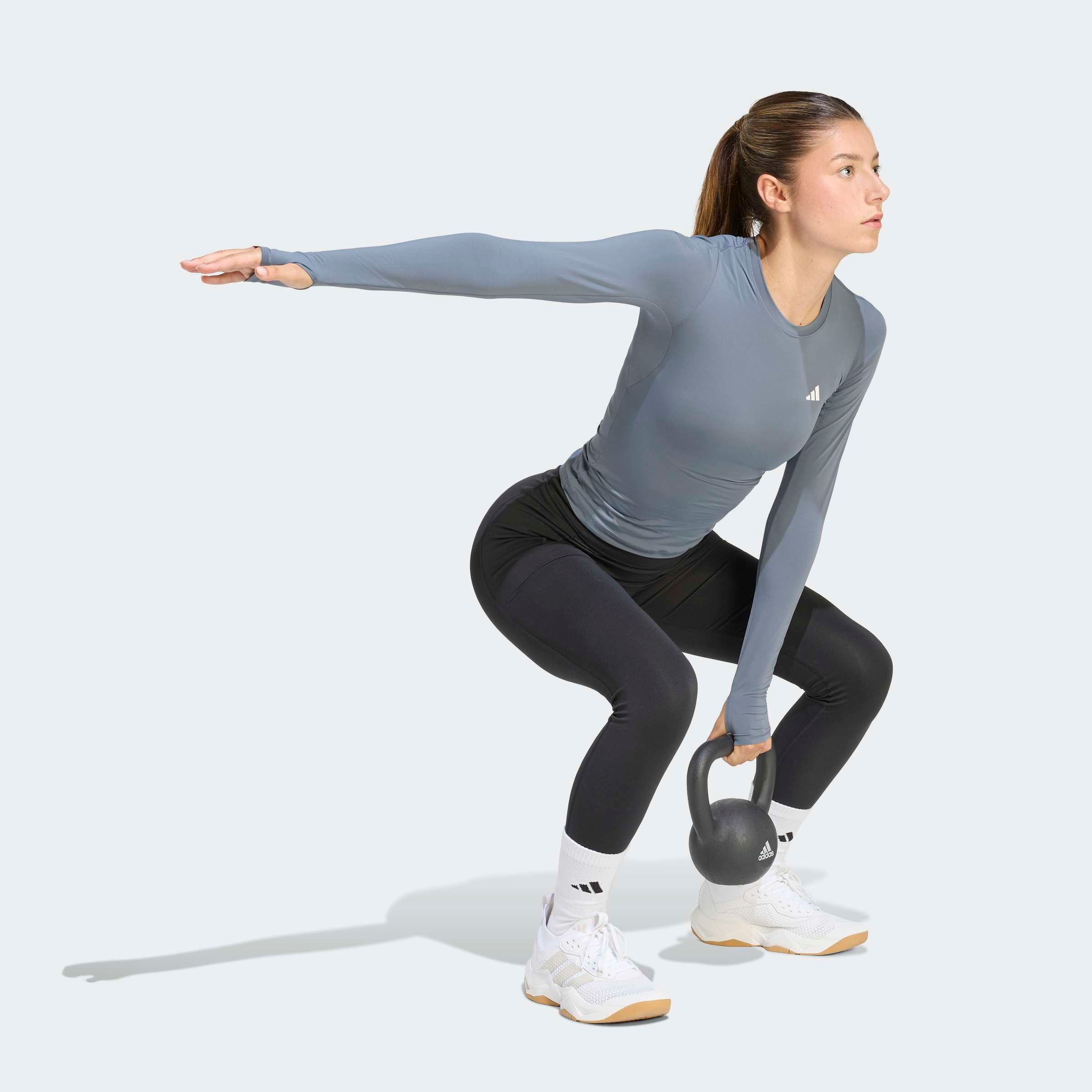 adidas Performance Funktionsshirt »POWER ESSENTIALS WORKOUT CONTOUR LONGSLEEVE«