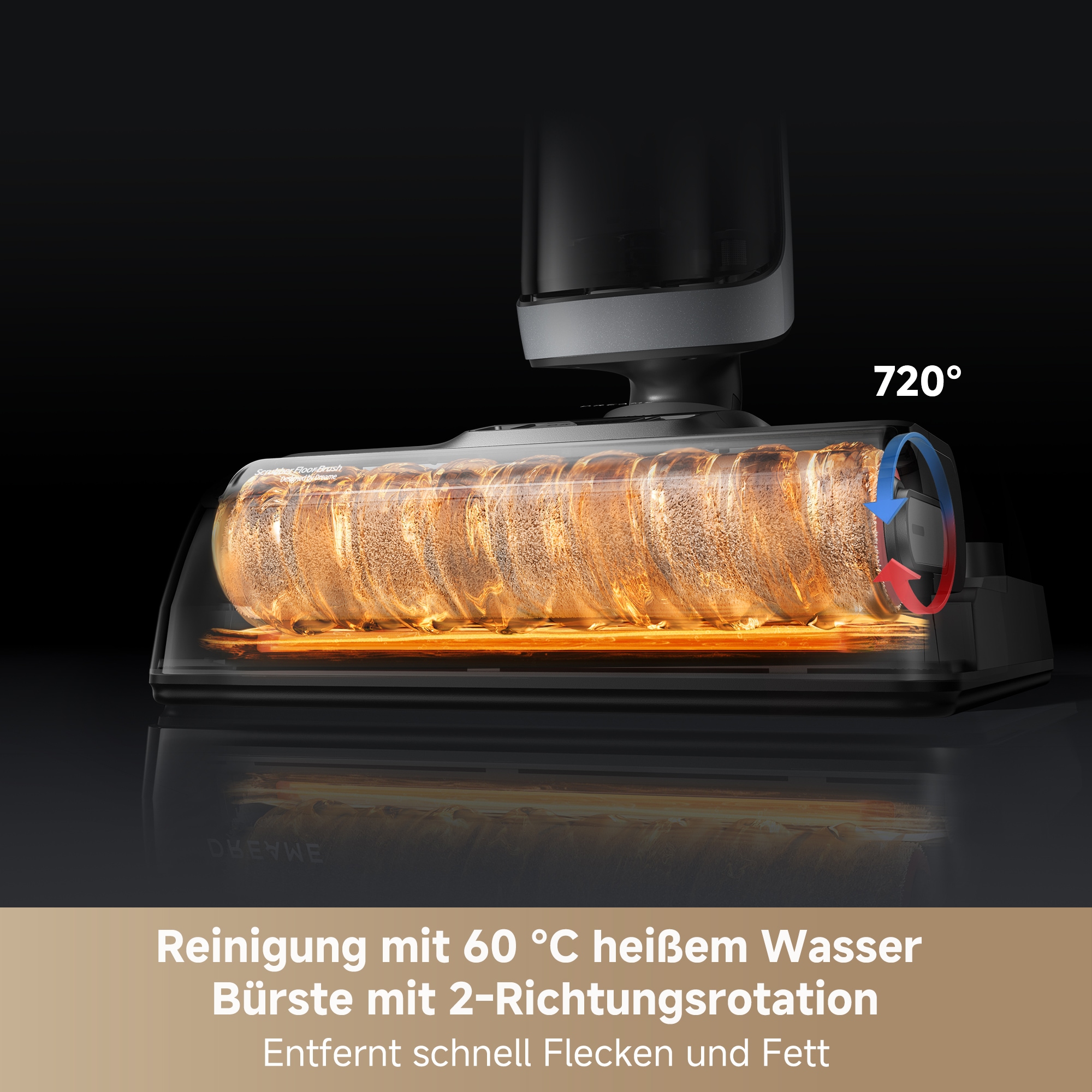 Dreame Nass-Trocken-Sauger »Dreame H14 Tangle Cut mit 18.000 Pa Saugkraft« Flexible und gründliche 180° Reinigung