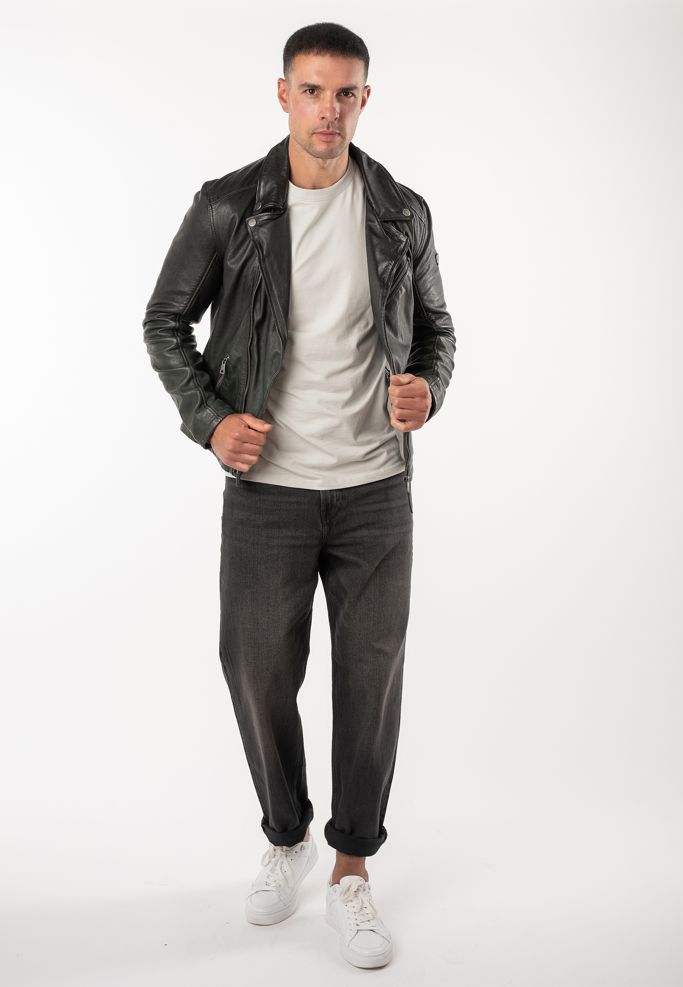Mauritius Lederjacke »MMTydian« mit Reverskragen, Regular Fit