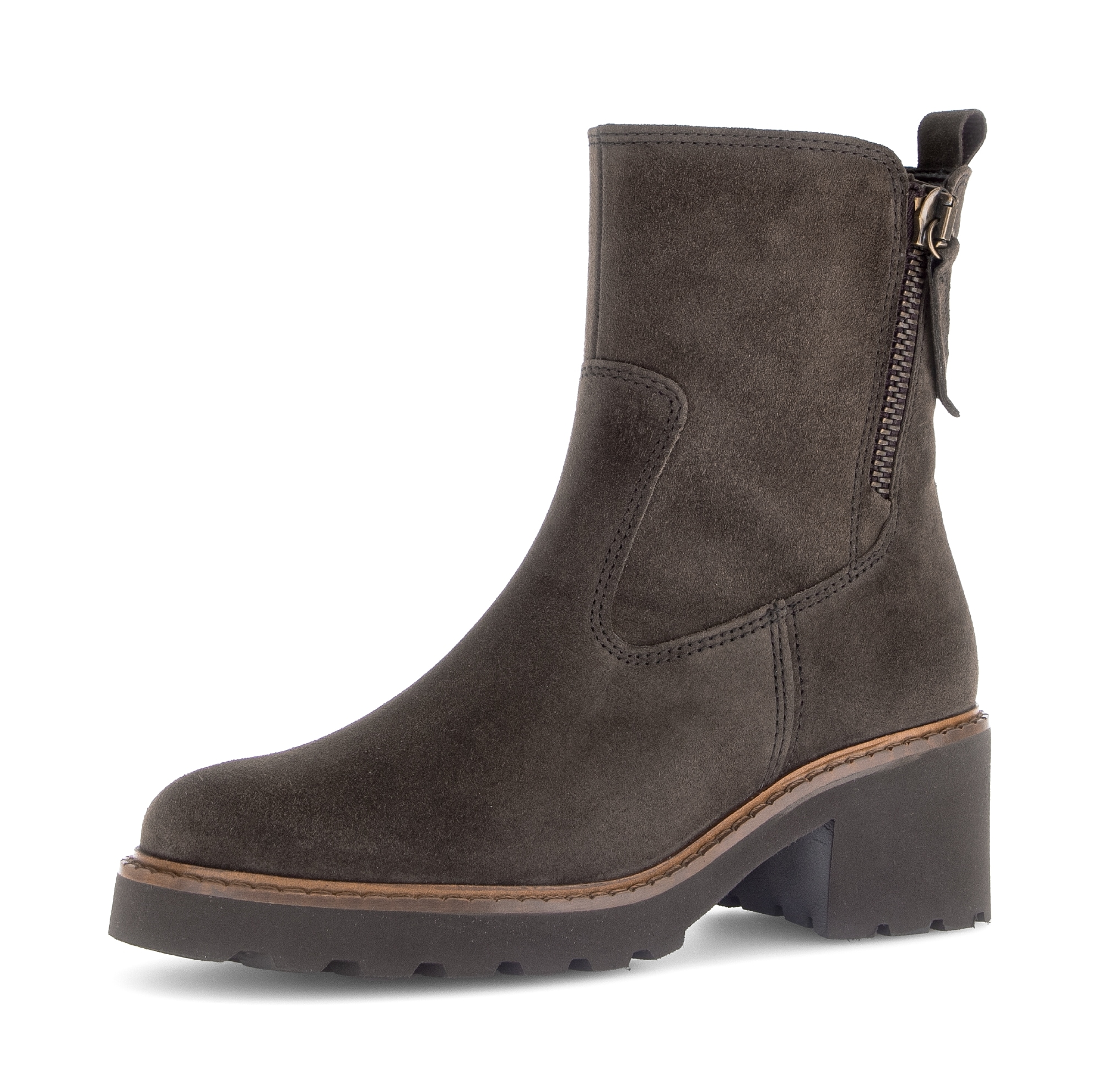 Gabor Stiefelette "TUNIS", Blockabsatz, Herbstboots mit Zierreißverschluss günstig online kaufen