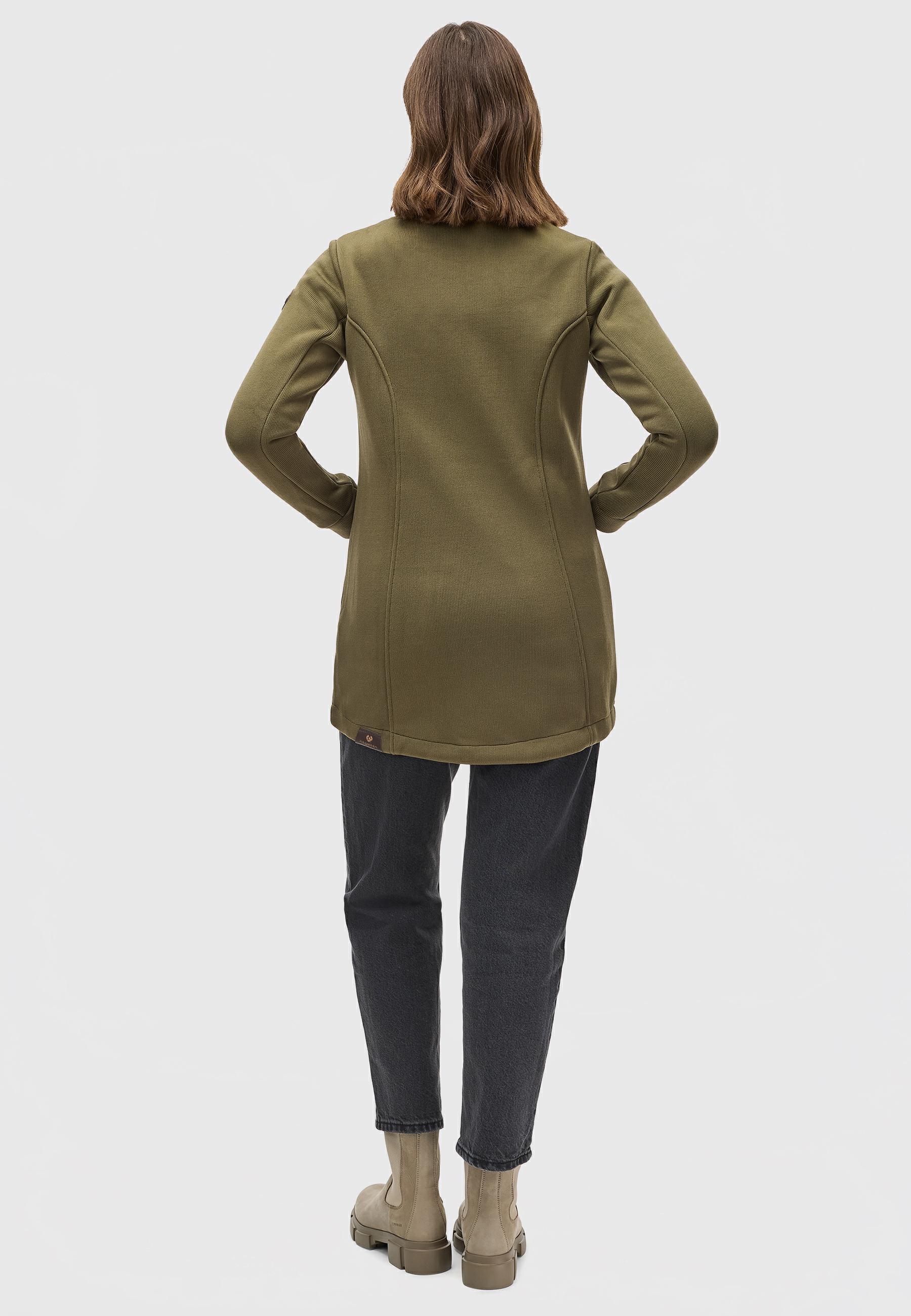 Ragwear Kapuzensweatjacke »Letti Bonded«, Sportliche Kapuzenjacke in Feinstrick-Optik