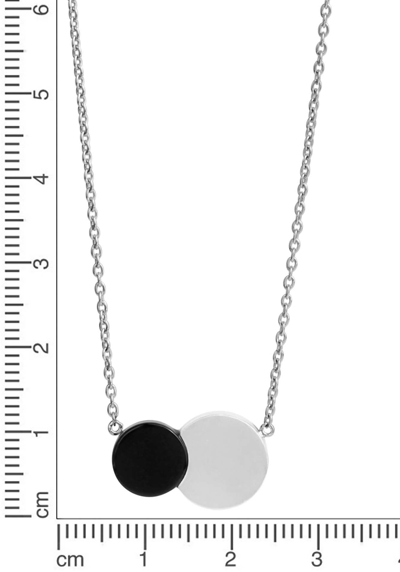 Firetti Kette mit Anhänger »Schmuck Geschenk Silber 925 Halsschmuck Halskette Ankerkette Kreise«, mit Achat