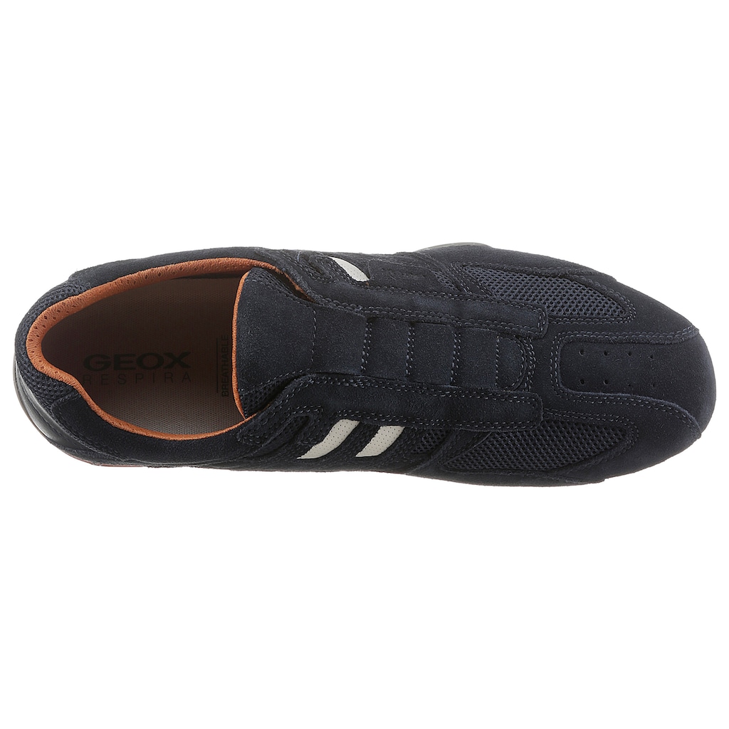 Geox Slip-On Sneaker »UOMO SNAKE«, mit modischen Ziernähten und mit Geox Spezial Membrane