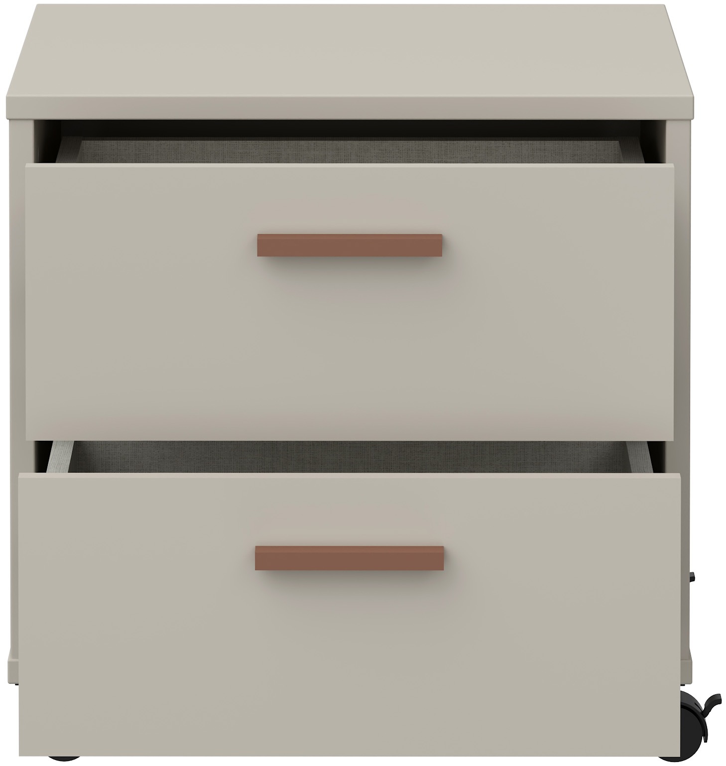 FORTE Nachtkommode »Milles Jugendzimmer« Nako auf Rollen, Schubkästen Vollauszug