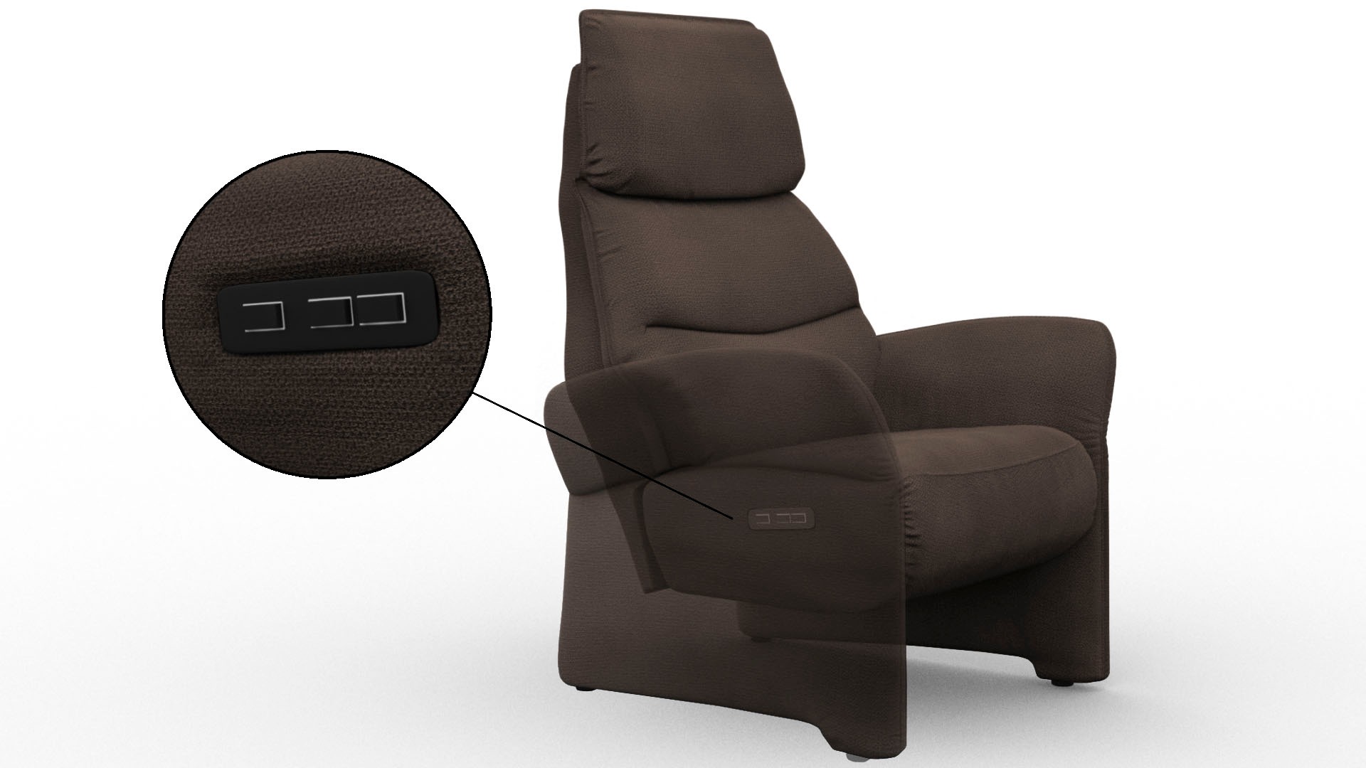 Thumbnail - alina Relaxsessel "Savin" in Größe S, Liegefläche 178 cm, verstellbar, optional mit Aufstehhilfe