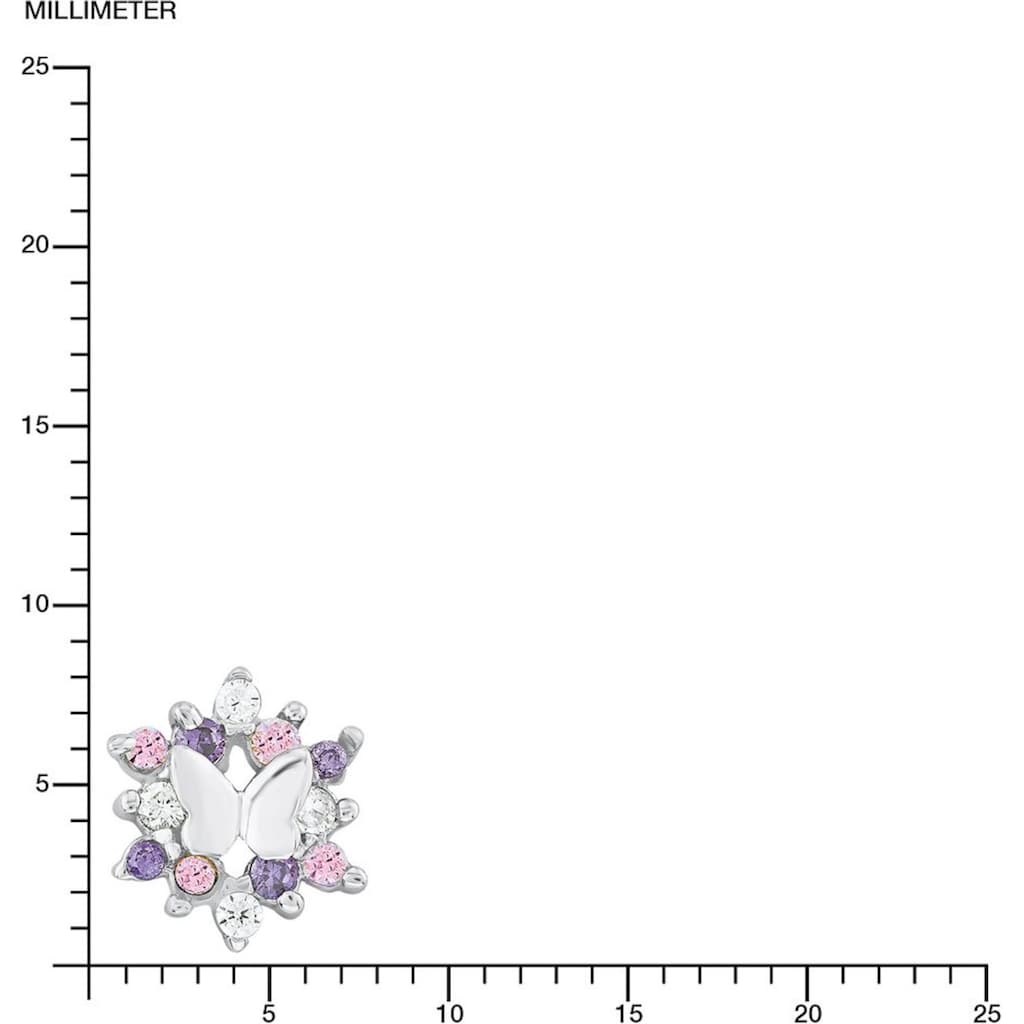 Prinzessin Lillifee Paar Ohrstecker »Schmetterling, 9245598«, mit Zirkonia (synth.)