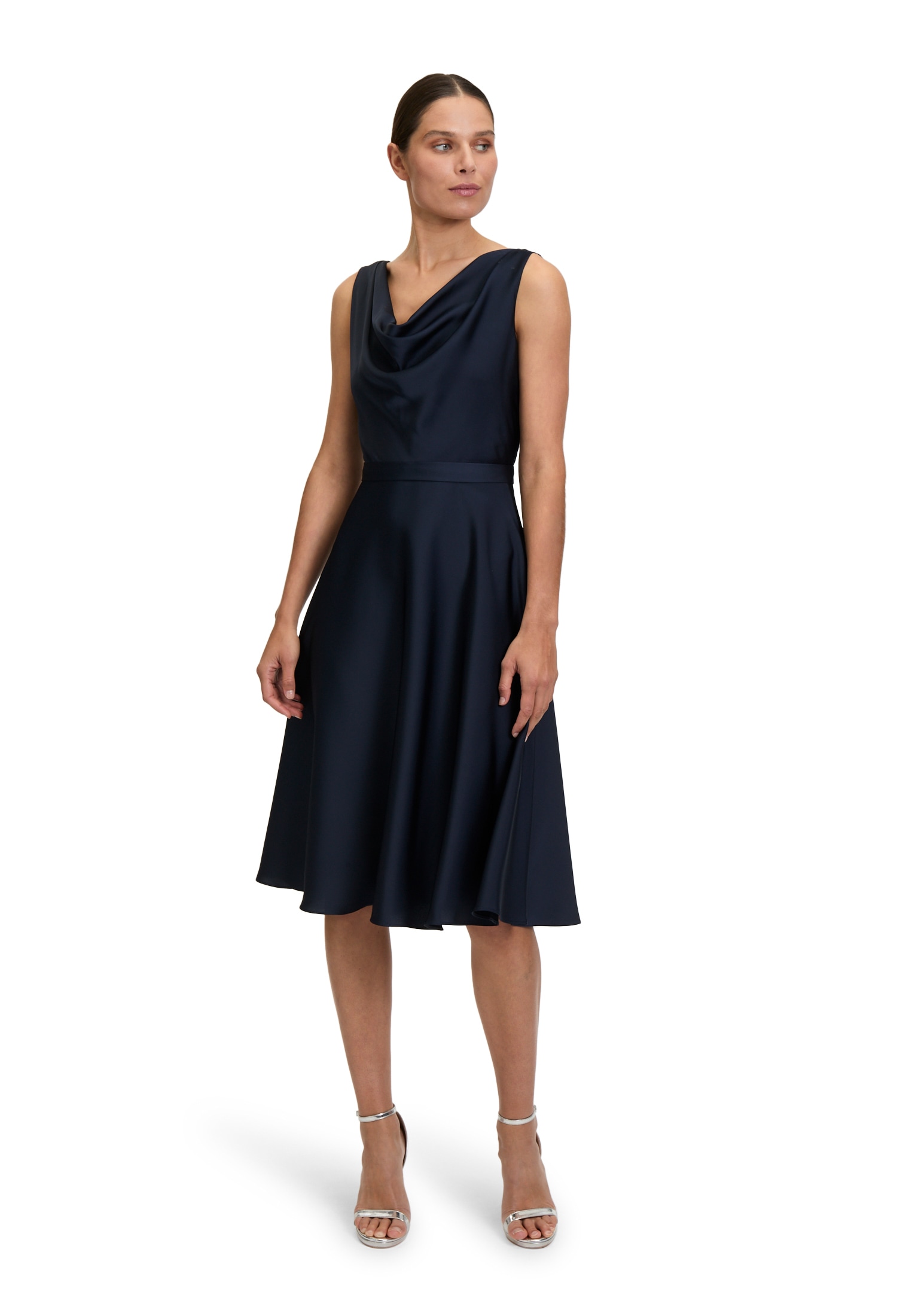 Vera Mont Cocktailkleid "Vera Mont Cocktailkleid mit Wasserfallausschnitt", günstig online kaufen