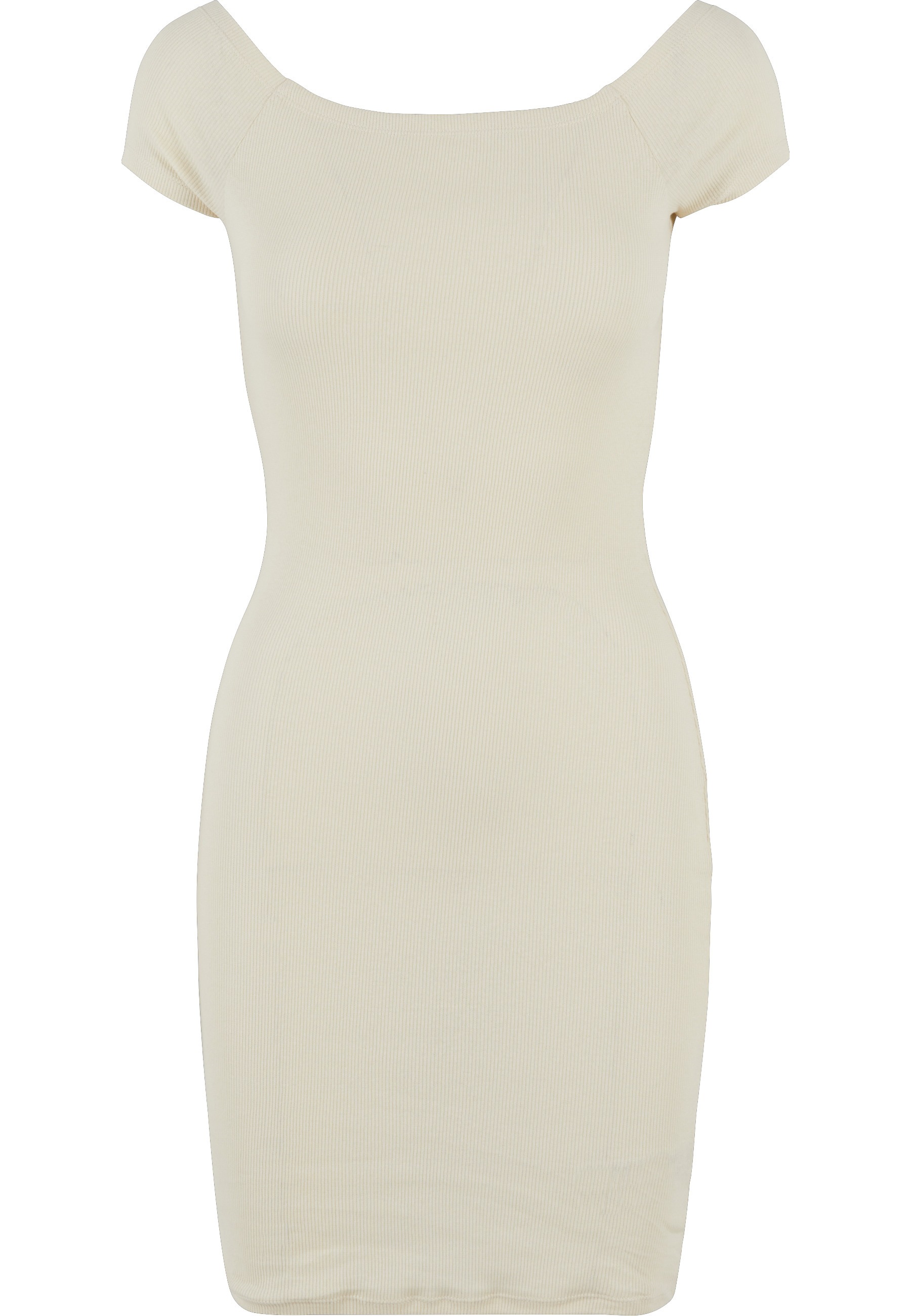 URBAN CLASSICS Shirtkleid "Urban Classics Damen Ladies Off Shoulder Rib Dress" 1 tlg.