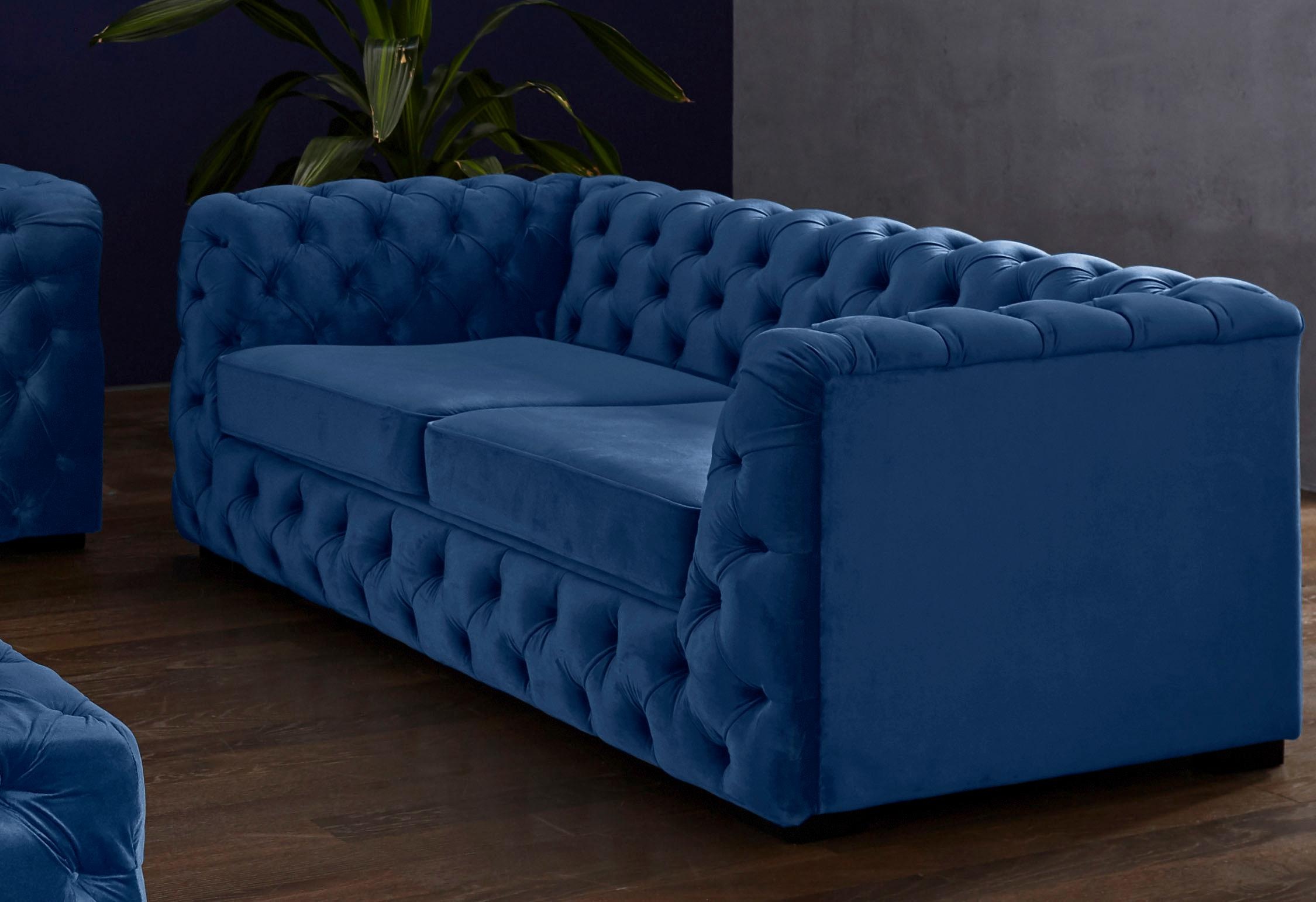 Home affaire Chesterfield-Sofa "Kalina" mit klassischer Chesterfield-Knopfh günstig online kaufen