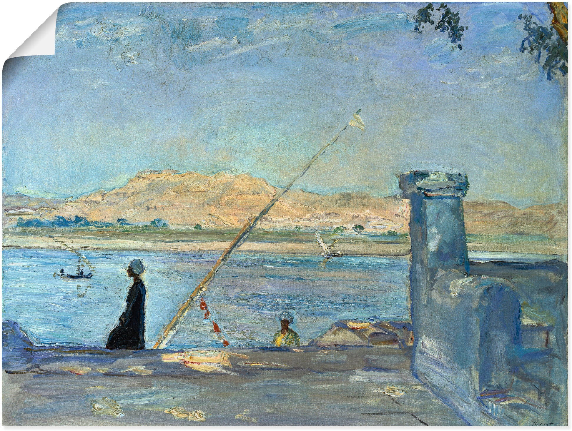 Artland Kunstdruck "Morgen bei Luxor. 1914" Gewässer 1 Stk. tlg. als Leinwa günstig online kaufen