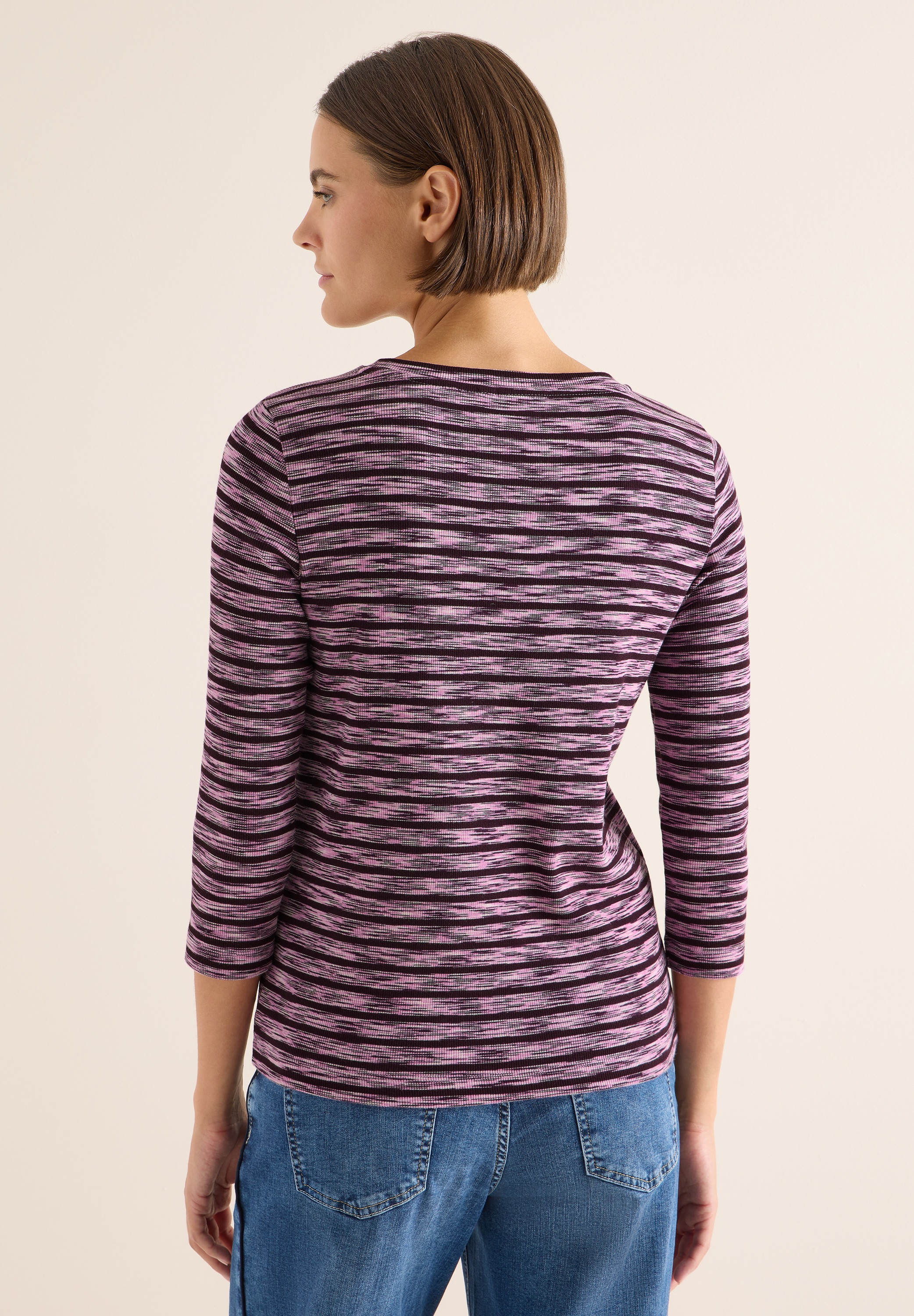 Cecil 3/4-Arm-Shirt aus Baumwolle mit Stretchante günstig online kaufen