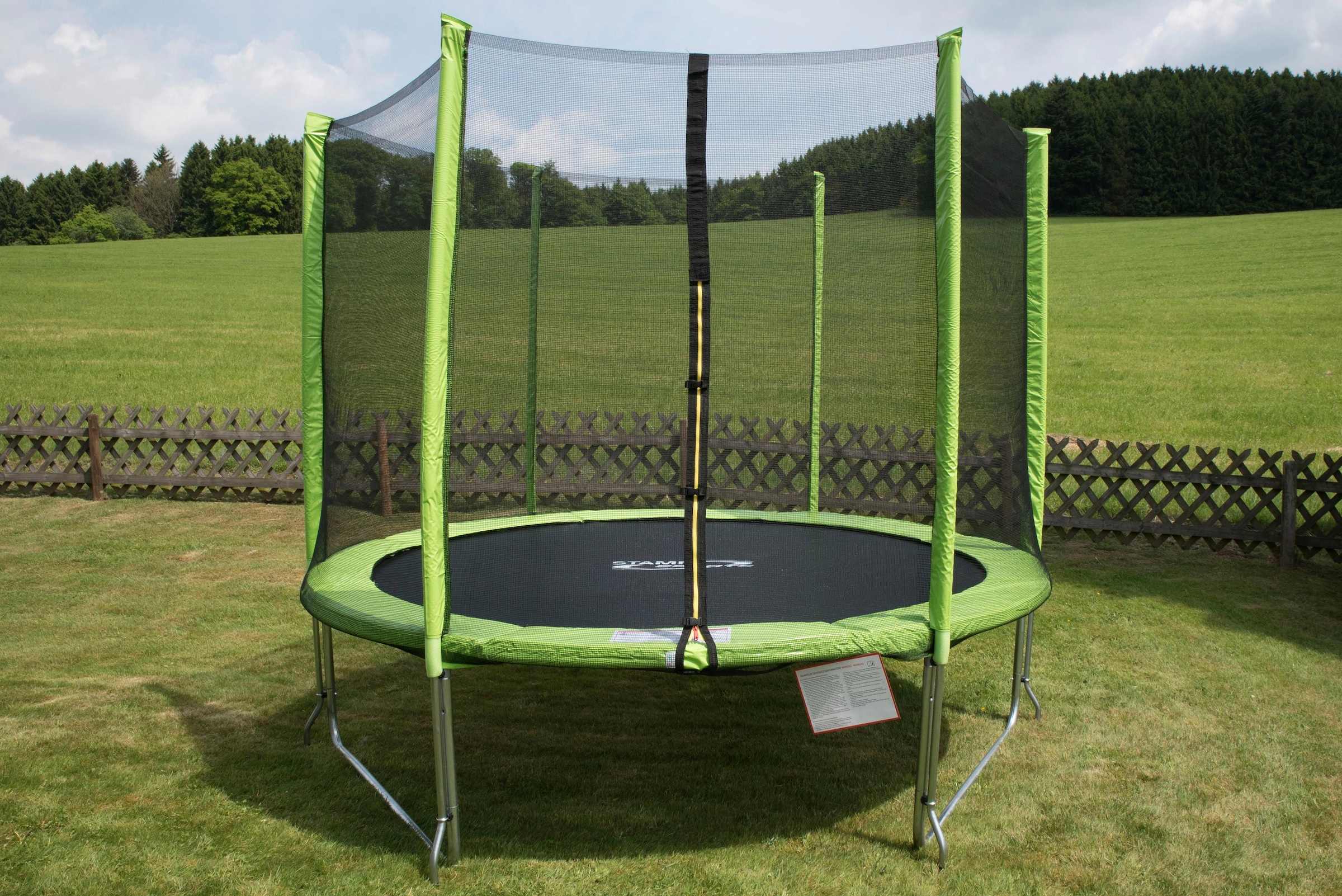 244 | »SS-GT«, Ø SPORTS STAMM farbig cm, verkleidete Gartentrampolin BAUR (2), Netzpfosten Anti-Roll-Over-Schutz,