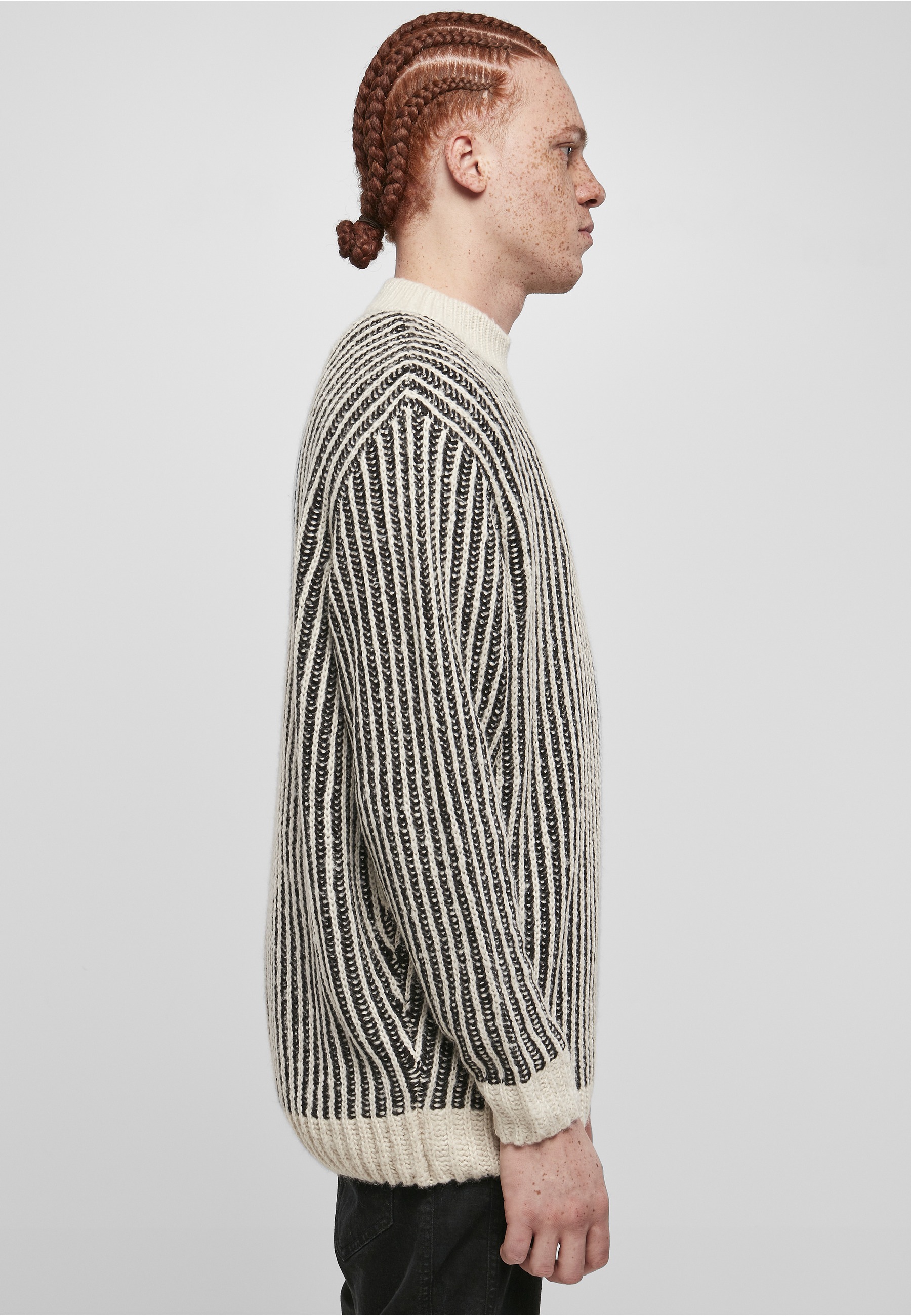 URBAN CLASSICS Rundhalspullover »Urban Classics Herren Oversized Two Tone Sweater« 1 Stk.